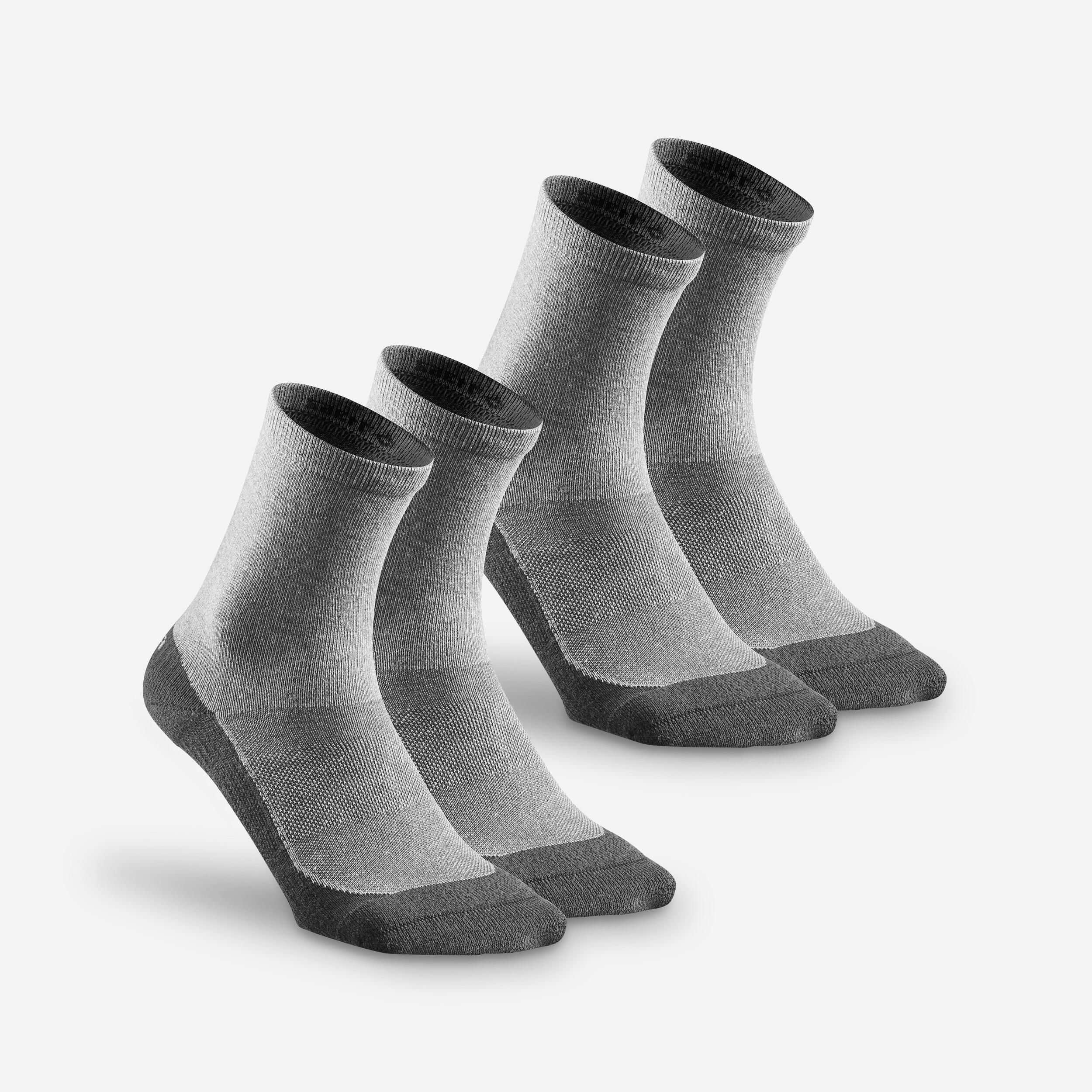 Calze alte Hike 50 - Grigio - Set di 2 paia