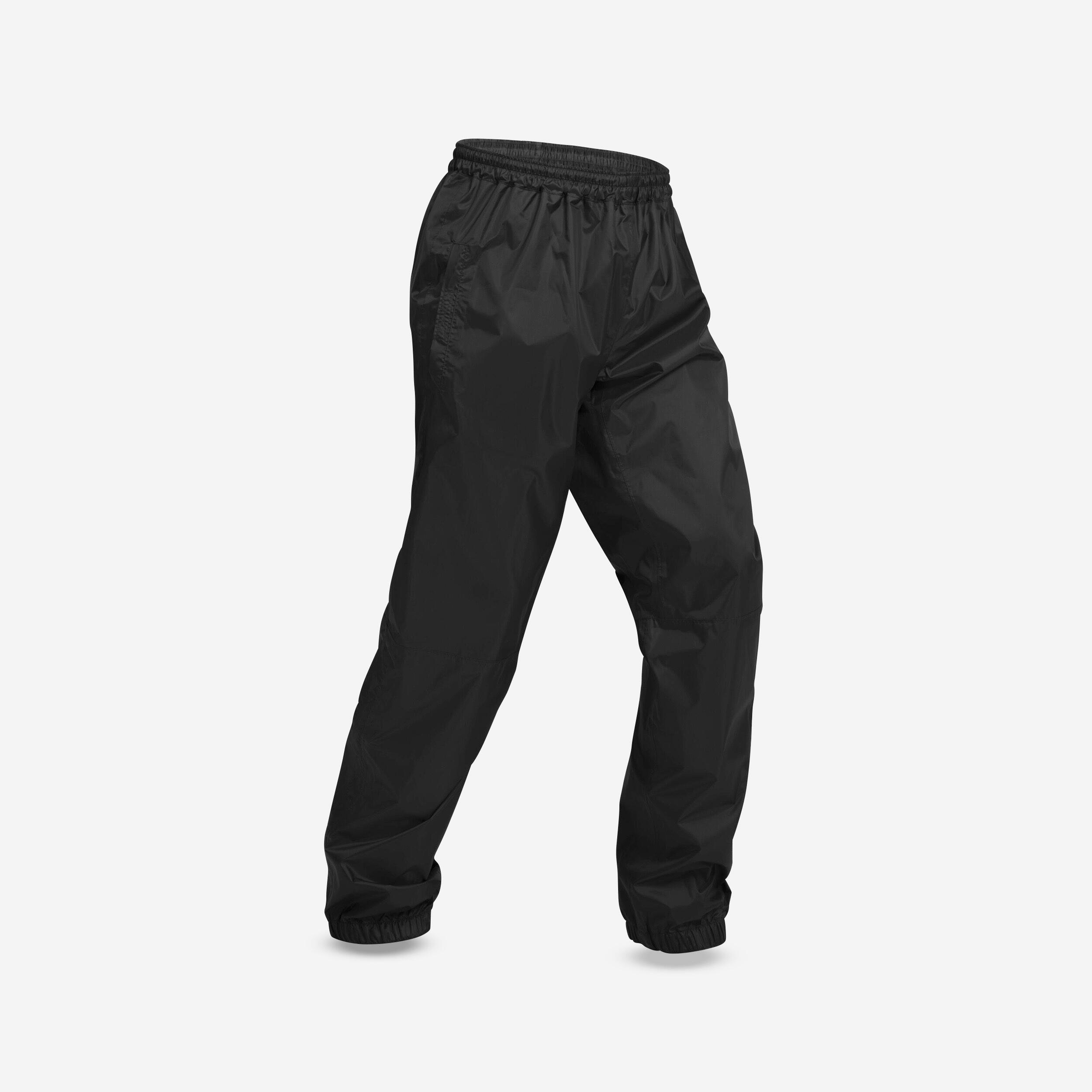 Men's Waterproof Hiking Over Trousers NH500 Black