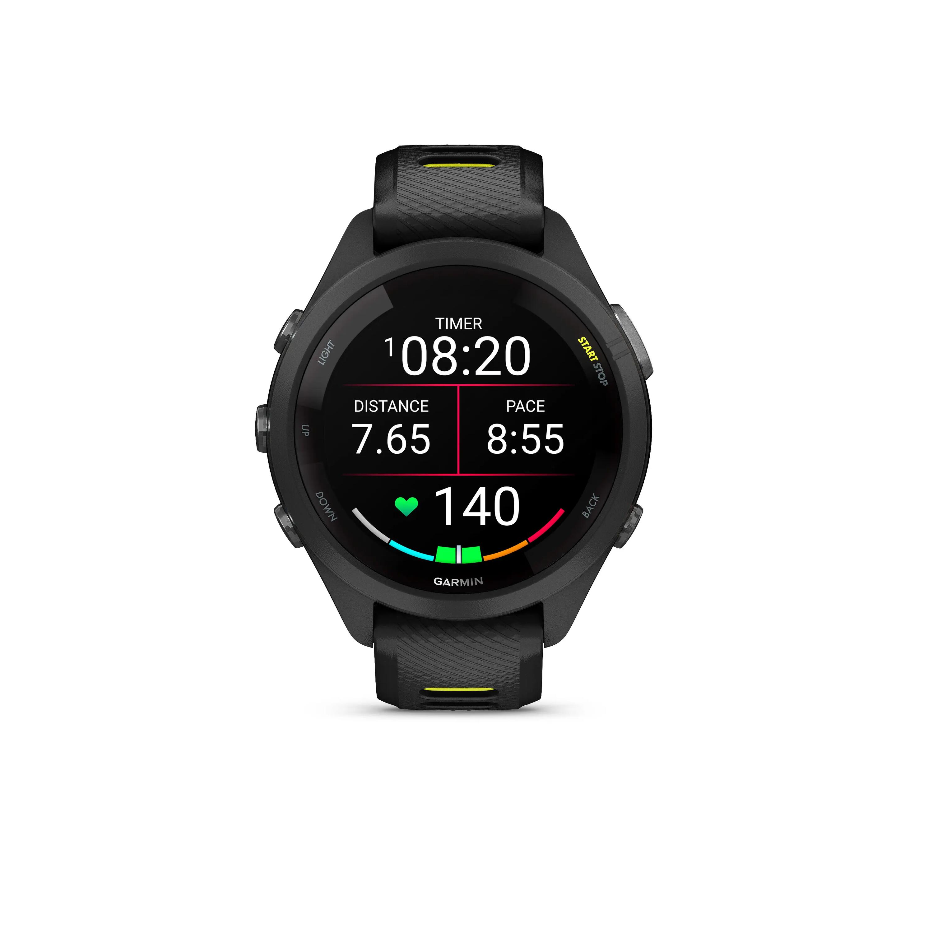 Reloj inteligente con GPS y +15h de batería Garmin Forerunner 265S negro 3/8