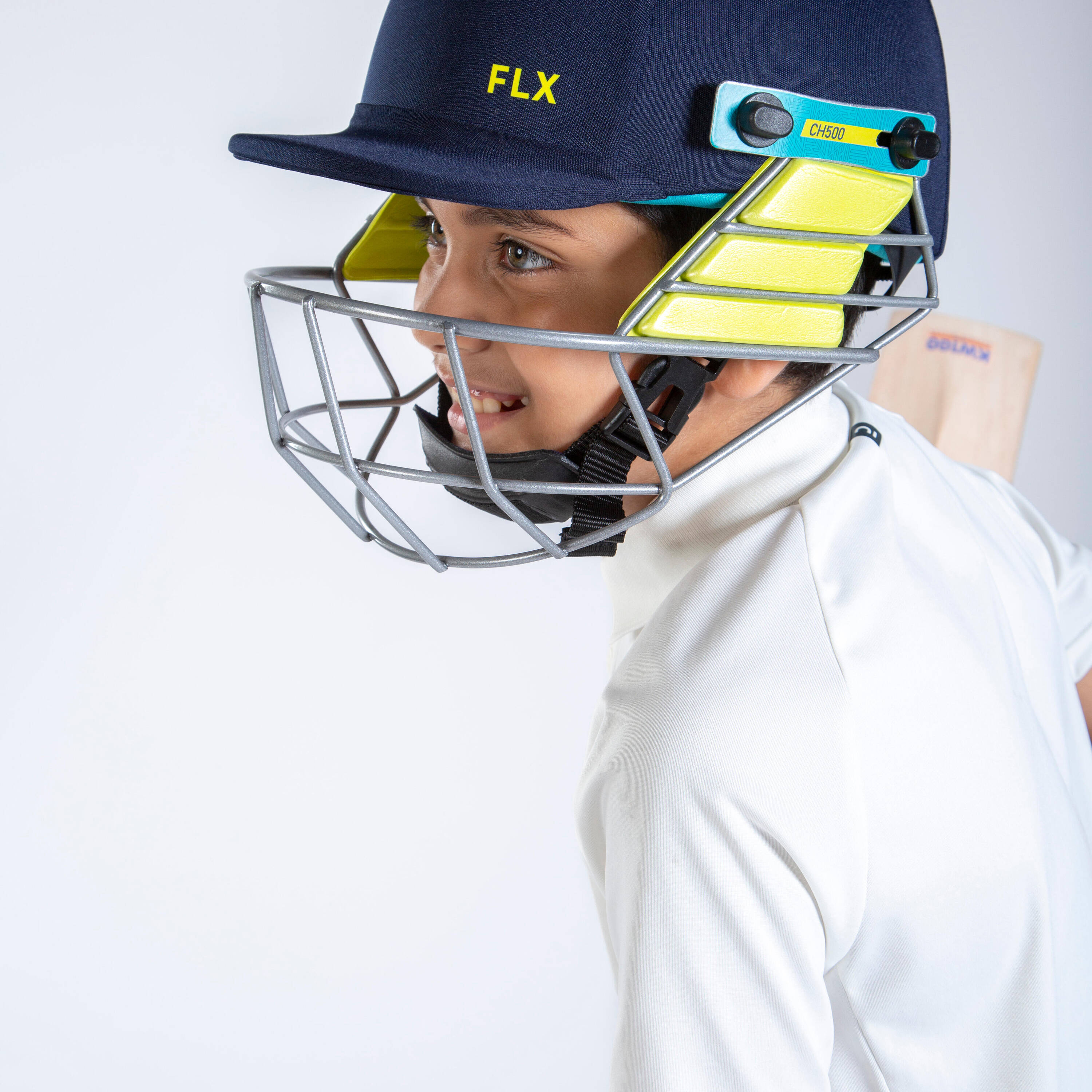 Kids' Cricket Helmet CH 500 Protective & Lightweight -  2