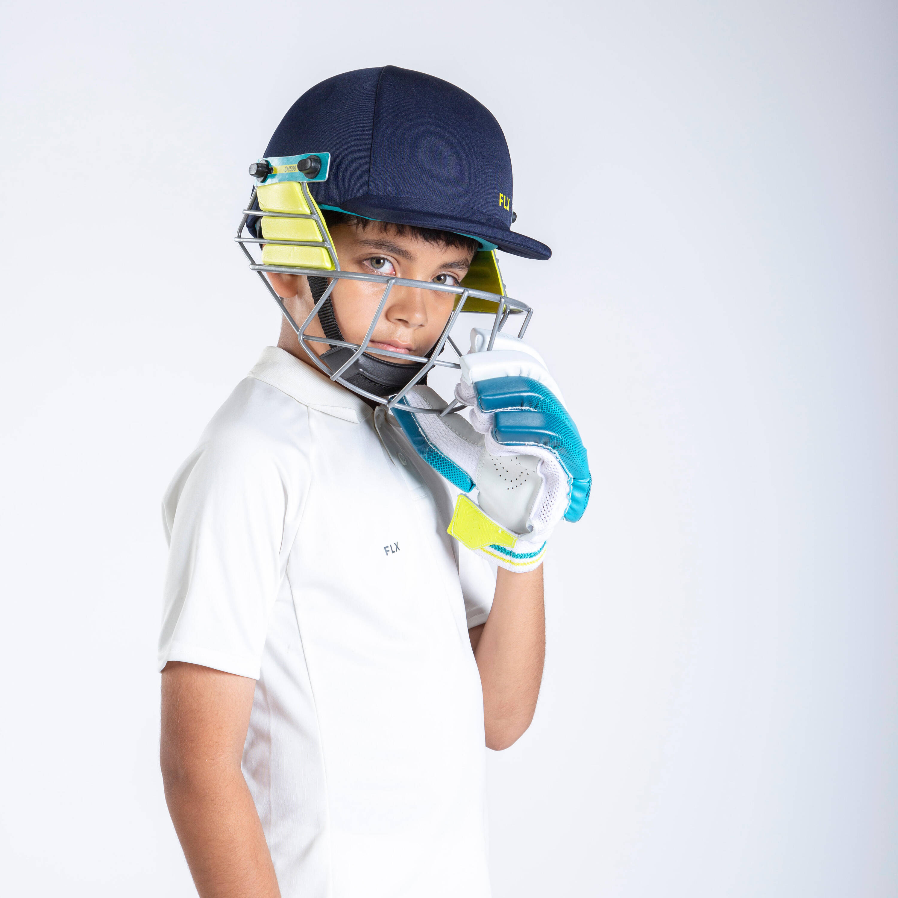 Kids' Cricket Helmet CH 500 Protective & Lightweight -  3