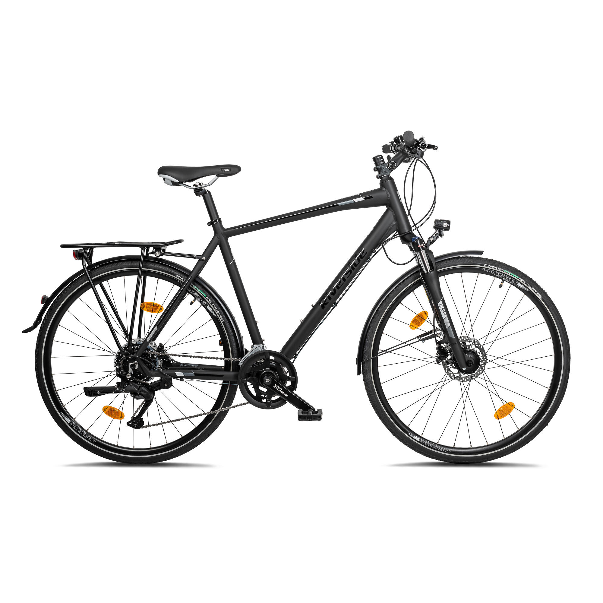 RIVERSIDE Trekkingrad 28 Zoll Riverside 720 TR Herren Schwarz