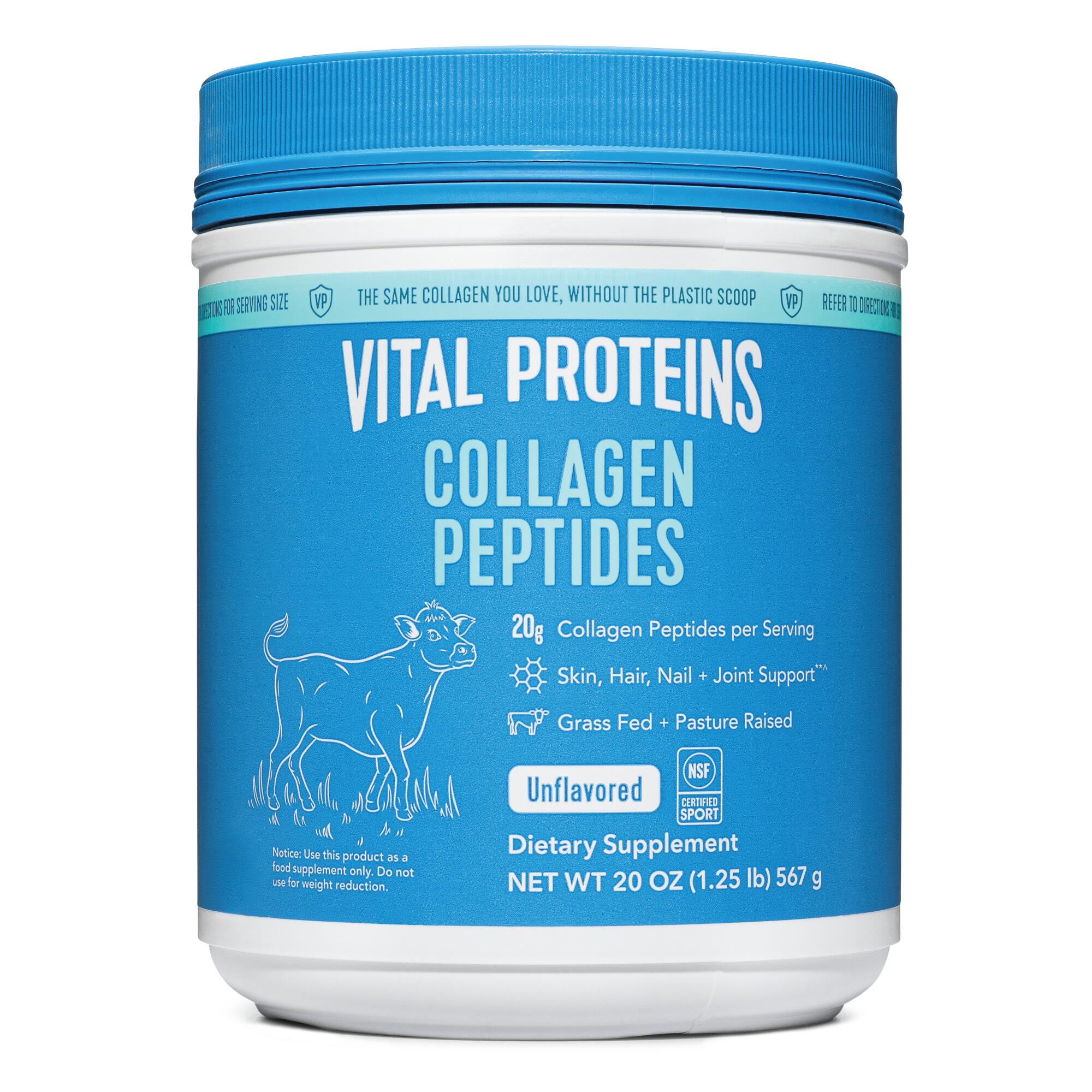 Vital Proteins Collagen Peptides Powder Unflavoured 567g Exclusive Size