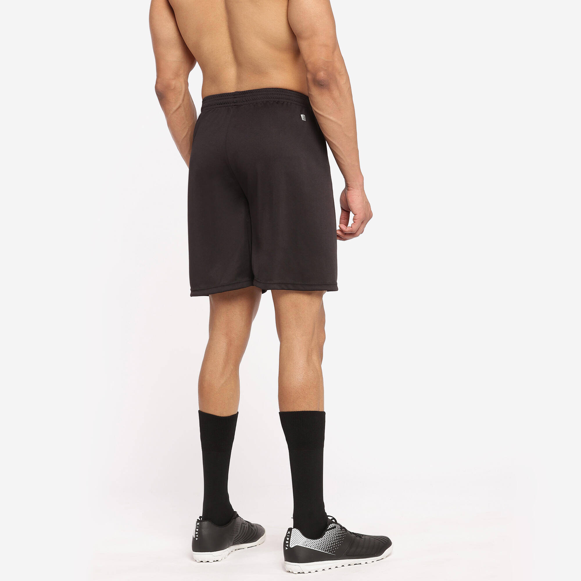 Men Football Shorts F100 Black -  4