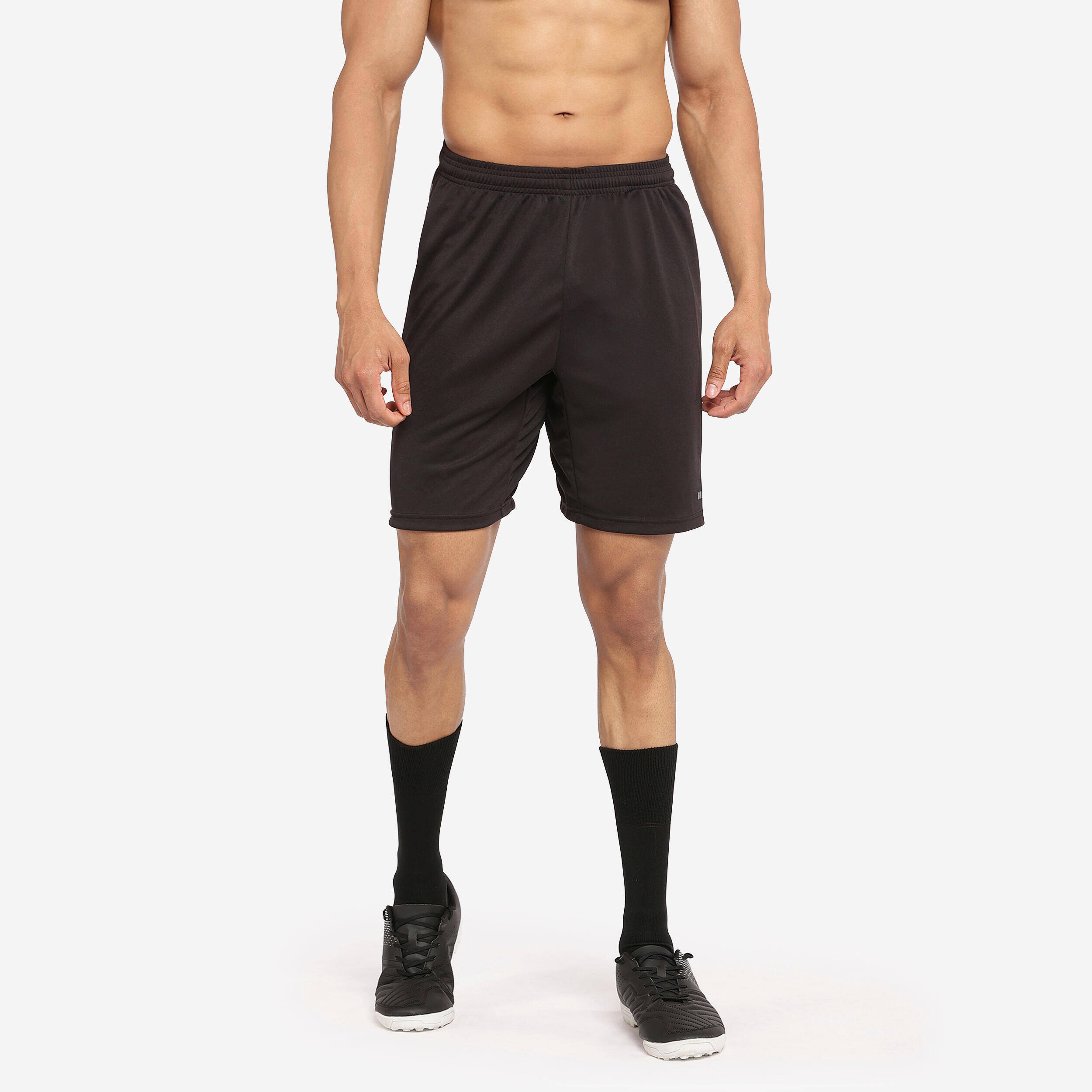 Men Football Shorts F100 Black -  1