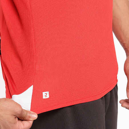 F100 قميص للعب كرة القدم للكبار - صديق للبيئة - أحمر
