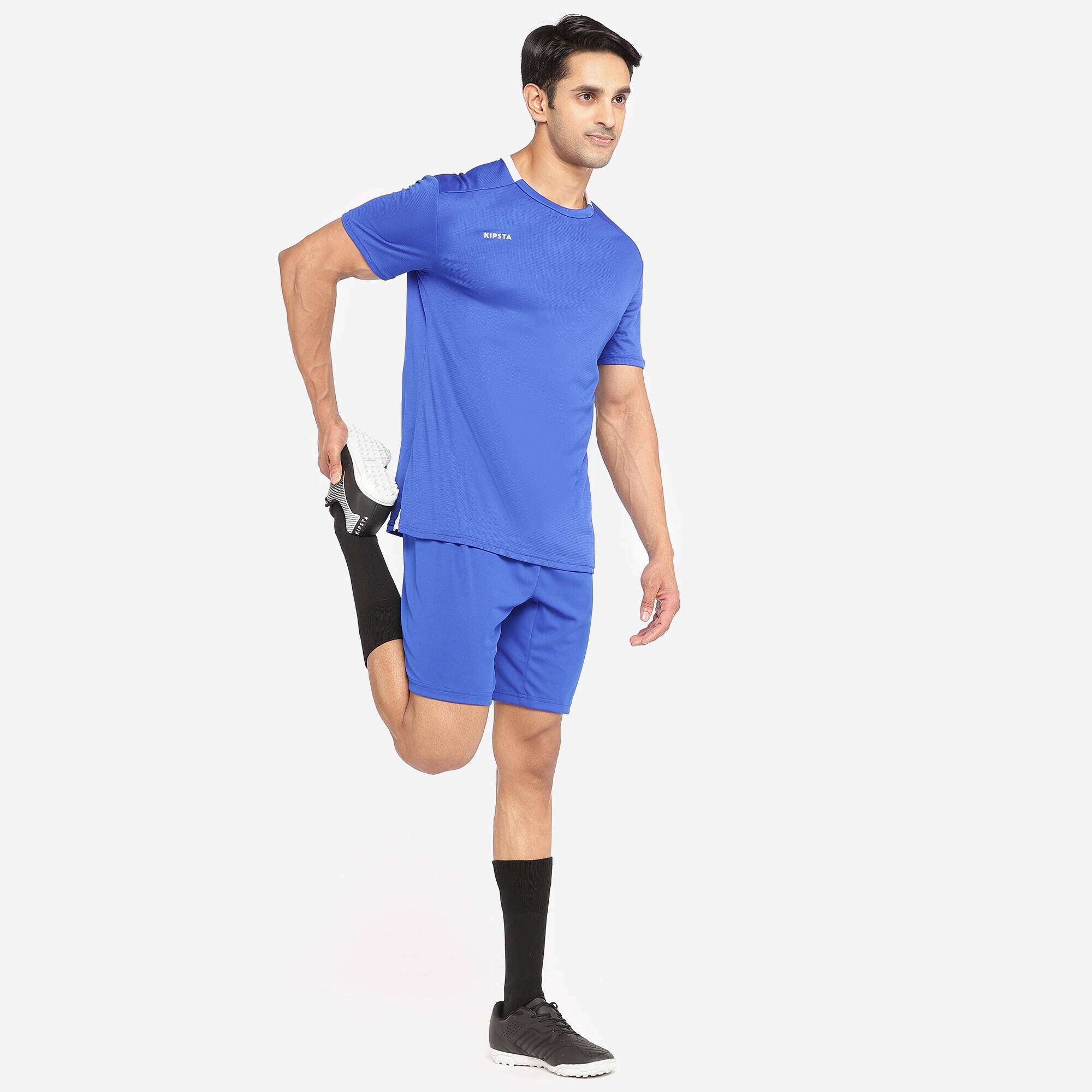 Men Football Shorts F100 - Blue -  2