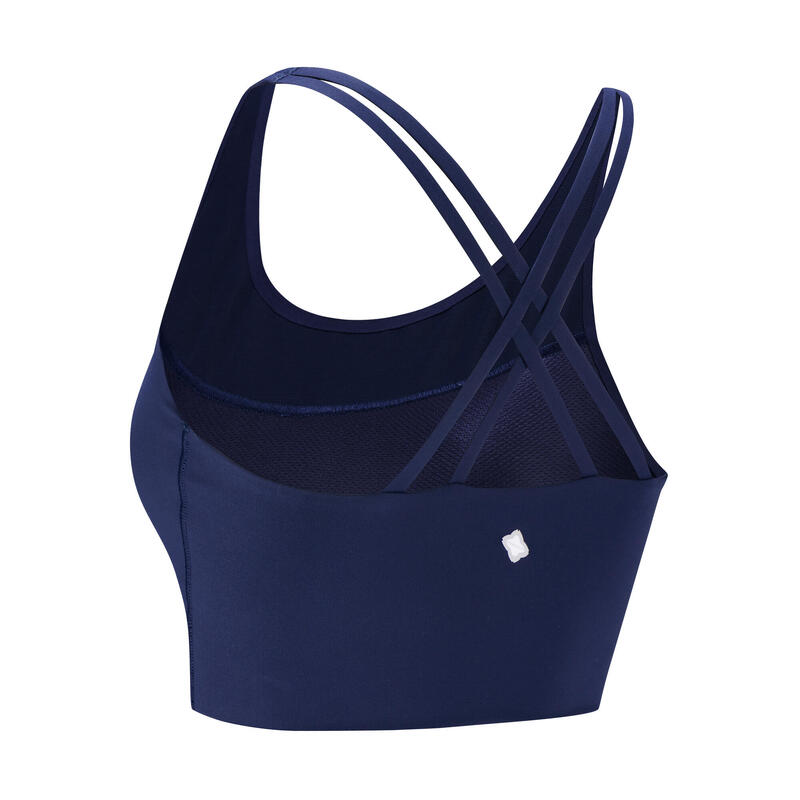 Women's soft beauty Back Long Sports Bra - Navy Blue