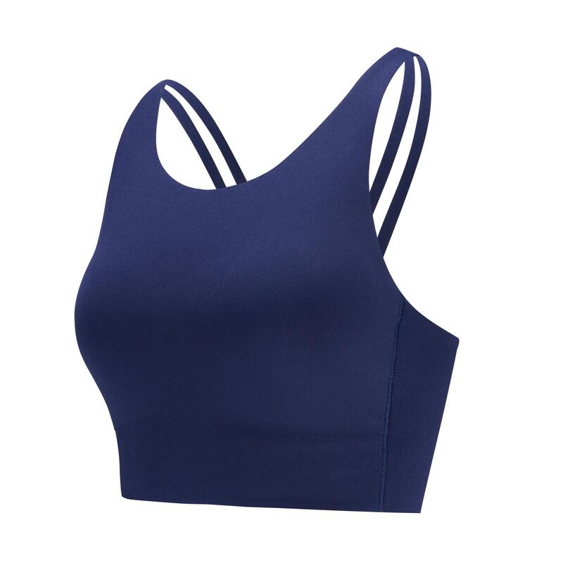 Women's soft beauty Back Long Sports Bra - Navy Blue