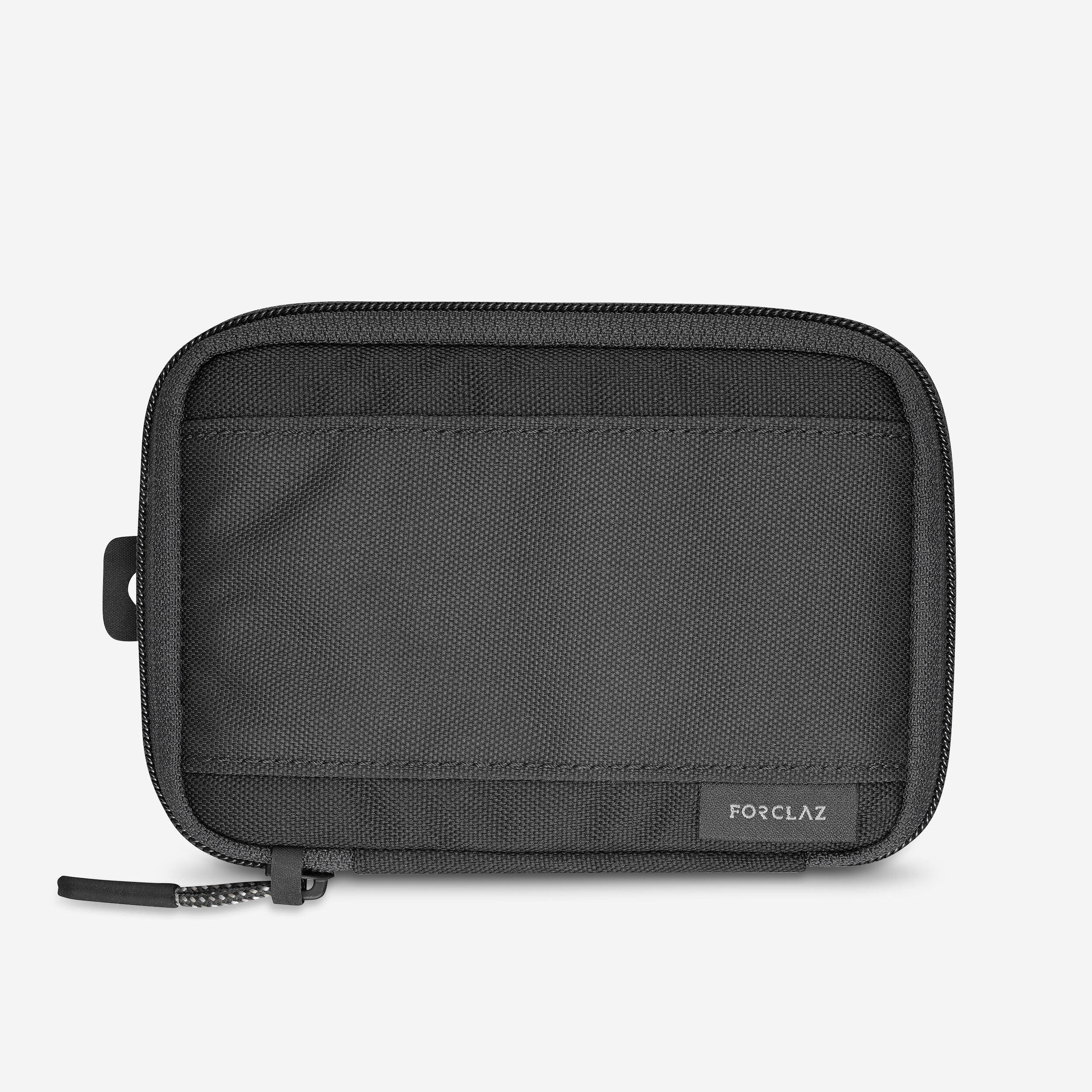 Travel Organiser Wallet Black Grey -  1