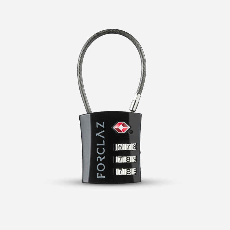 TSA Travel Code Cable Lock - Black