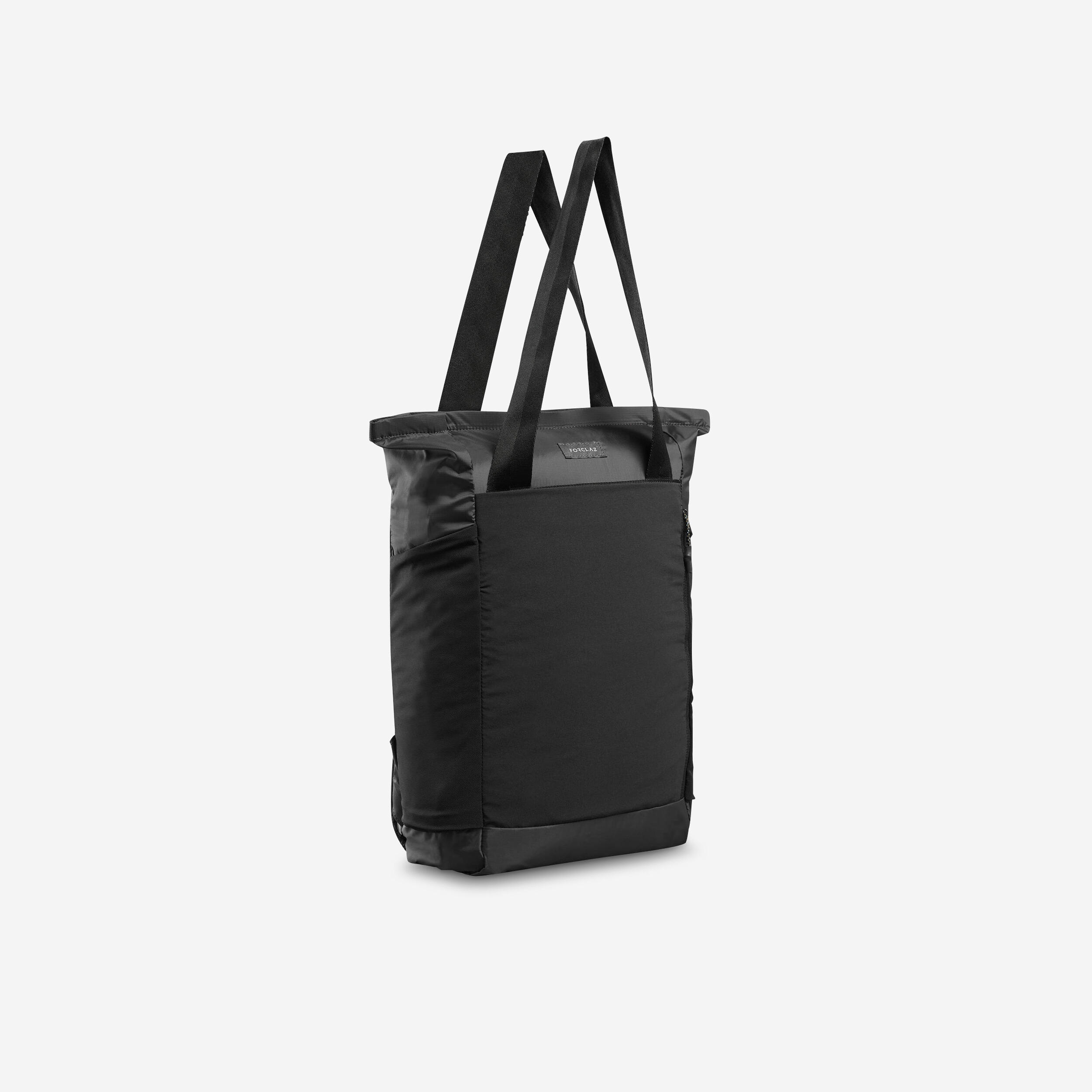 Tote Bag Lipat 2 In 1 15L Travel Hitam Decathlon