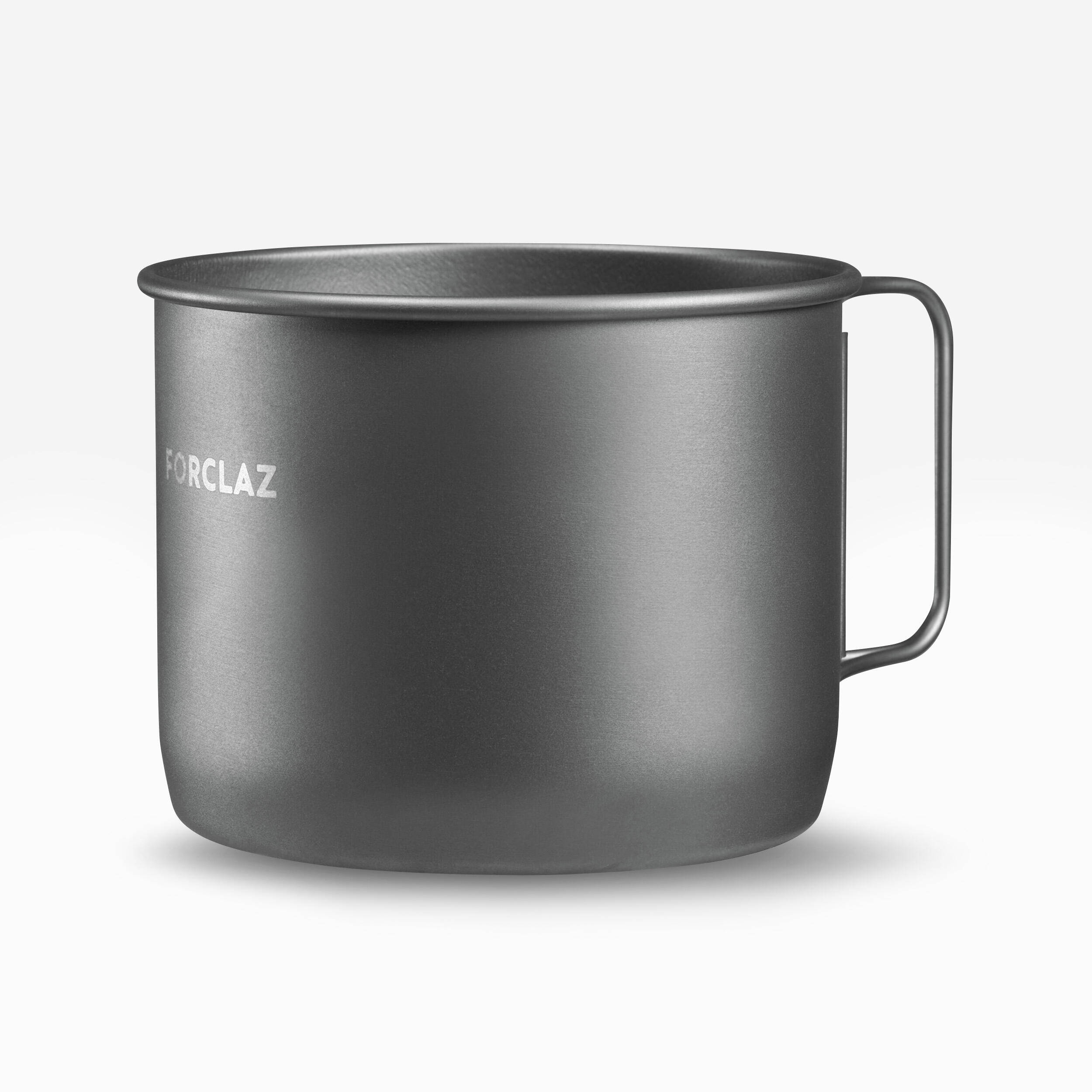 Lightweight Titanium Fire-Safe Mug with Folding Handles 0.4 Litres - MT500 -  1
