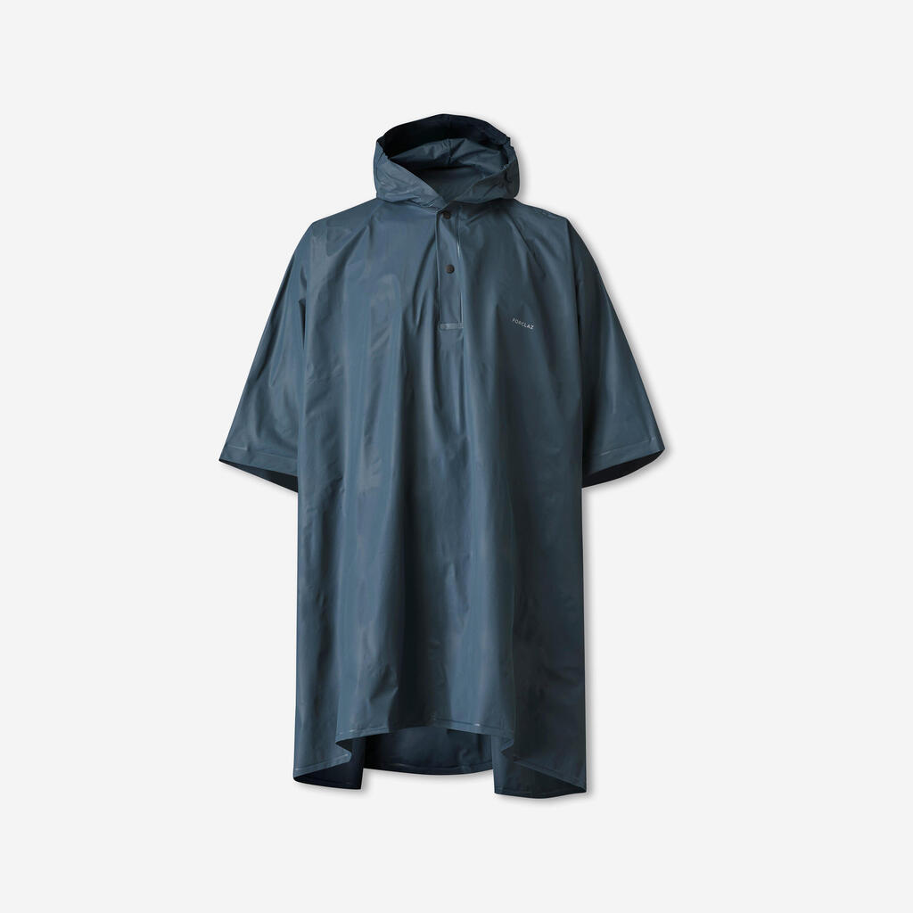 Poncho de pluie de randonnée - FORCLAZ MT 50 - 10L - GRIS