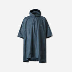 Poncho para la lluvia de senderismo - FORCLAZ MT 50 - 10 L - GRIS