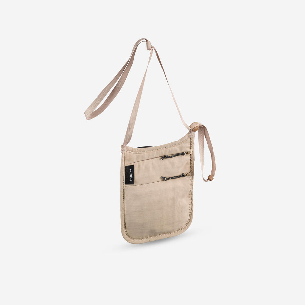 Brustbeutel Umhängetasche Travel RFID beige