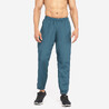 Quick Dry, Zip Pocket, Jog Fit-Mens Gym Trackpant Petrol Blue