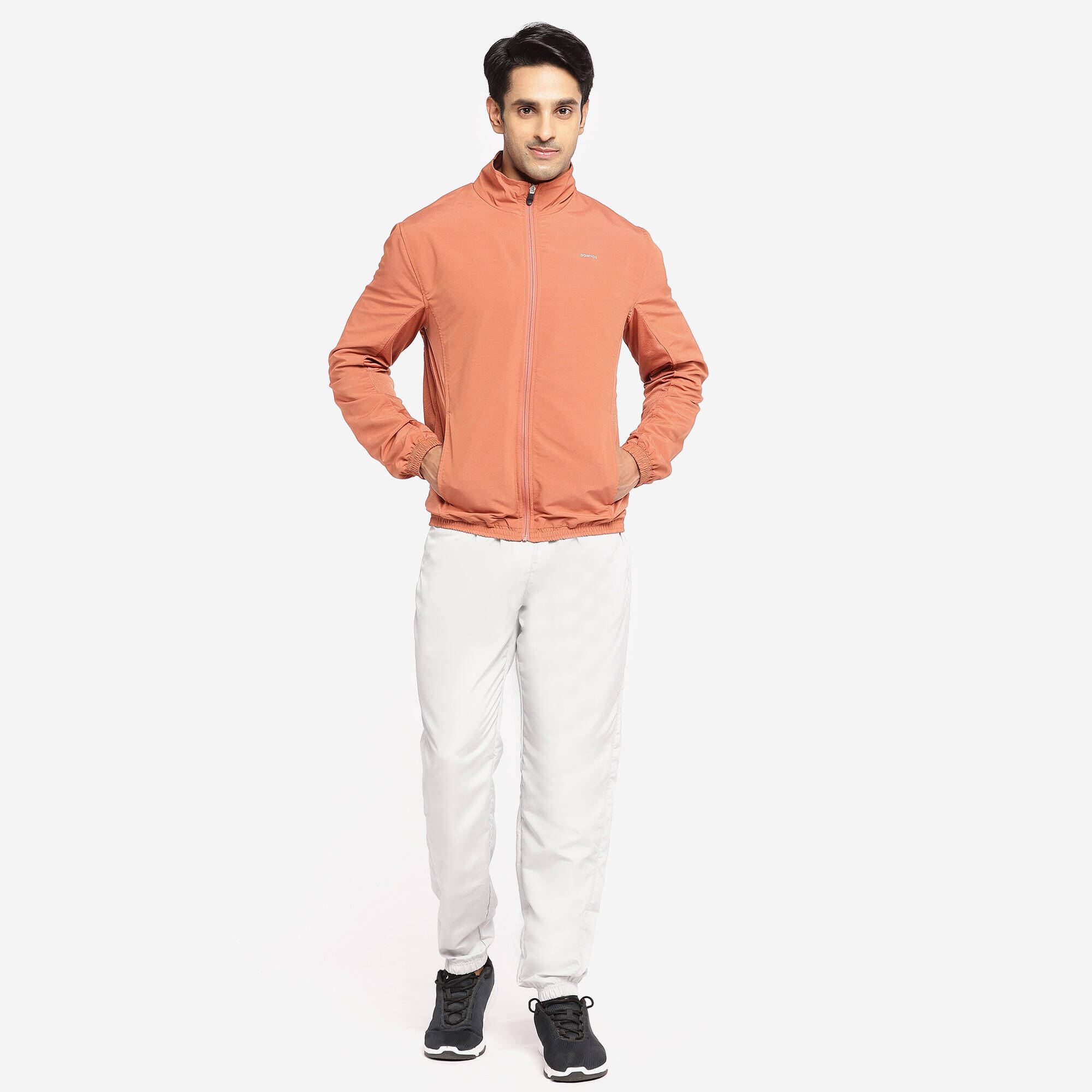 Men Fitness Tracksuit Jacket with Moisture Management FJA 100 - Sepia Brown -  4
