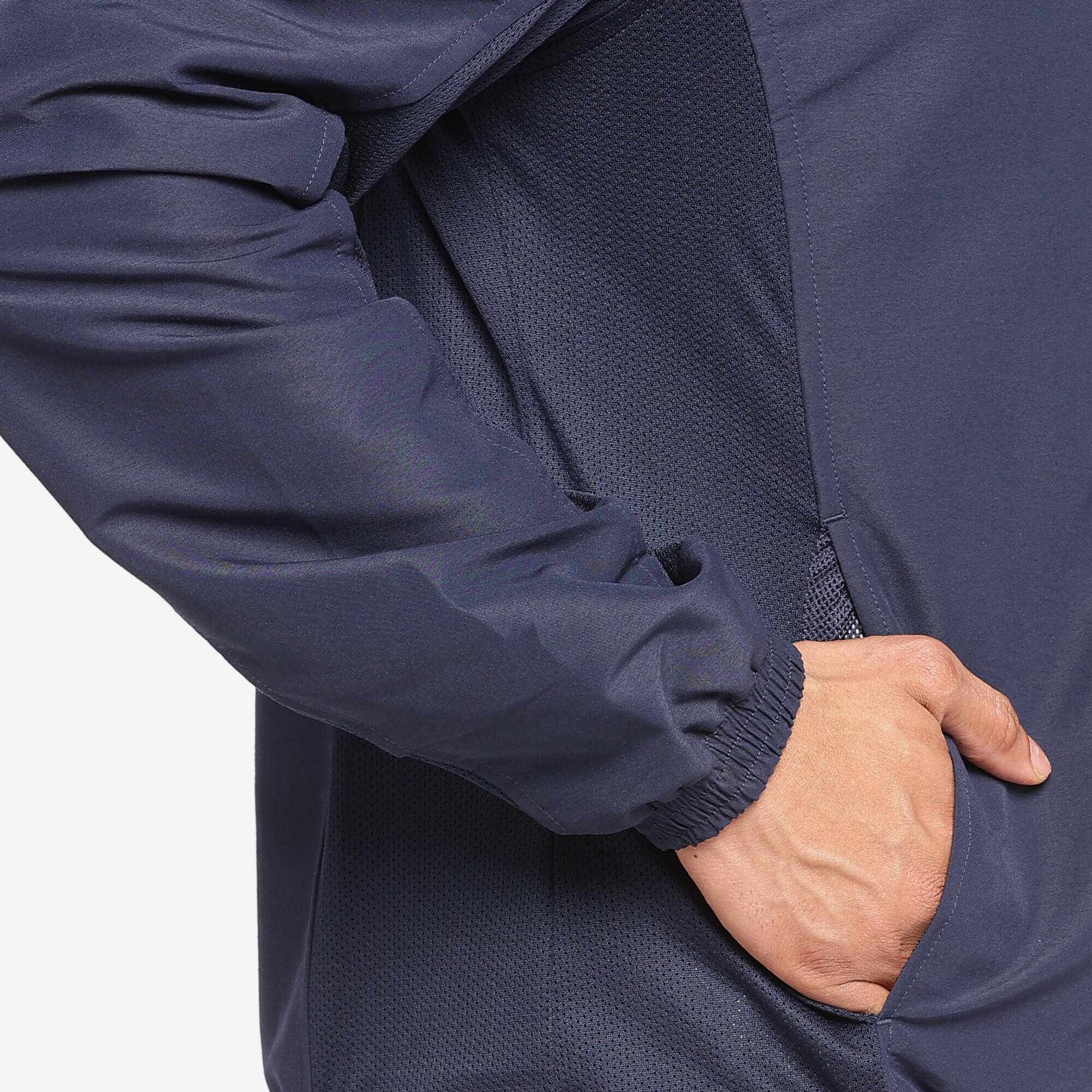 Men Fitness Tracksuit Jacket with Moisture Management FJA 100  - Asphalt Blue -  3