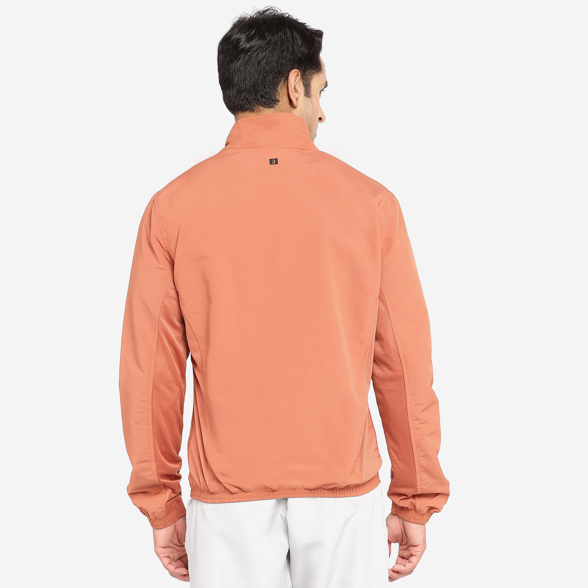 Men Fitness Tracksuit Jacket with Moisture Management FJA 100 - Sepia Brown