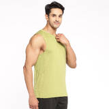 Men Gym Vest Tank Top  - Olive Green