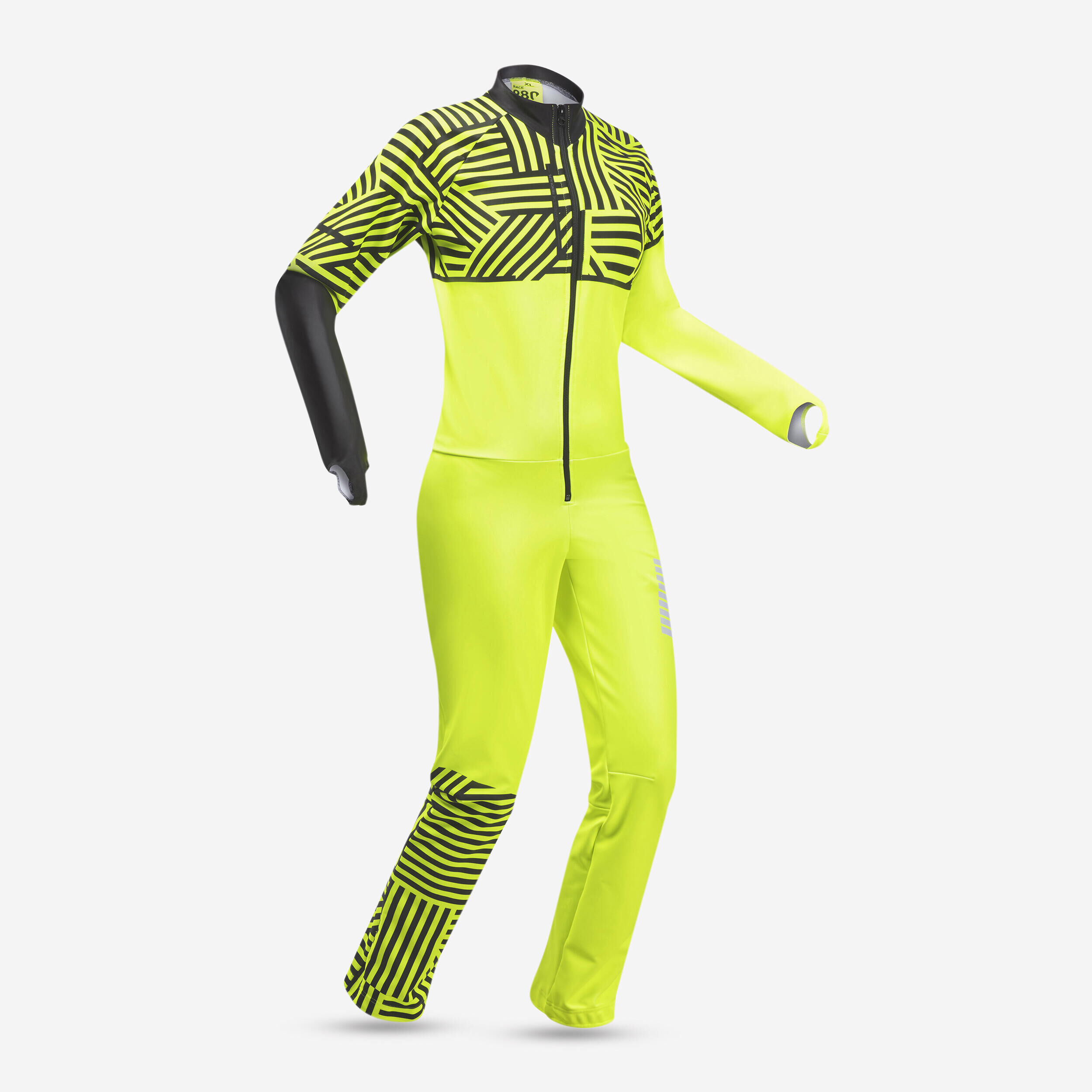 WEDZE KIDS’ SKI COMPETITION SUIT 980 - YELLOW