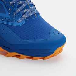 XT8 men's trail running shoes blue and orange