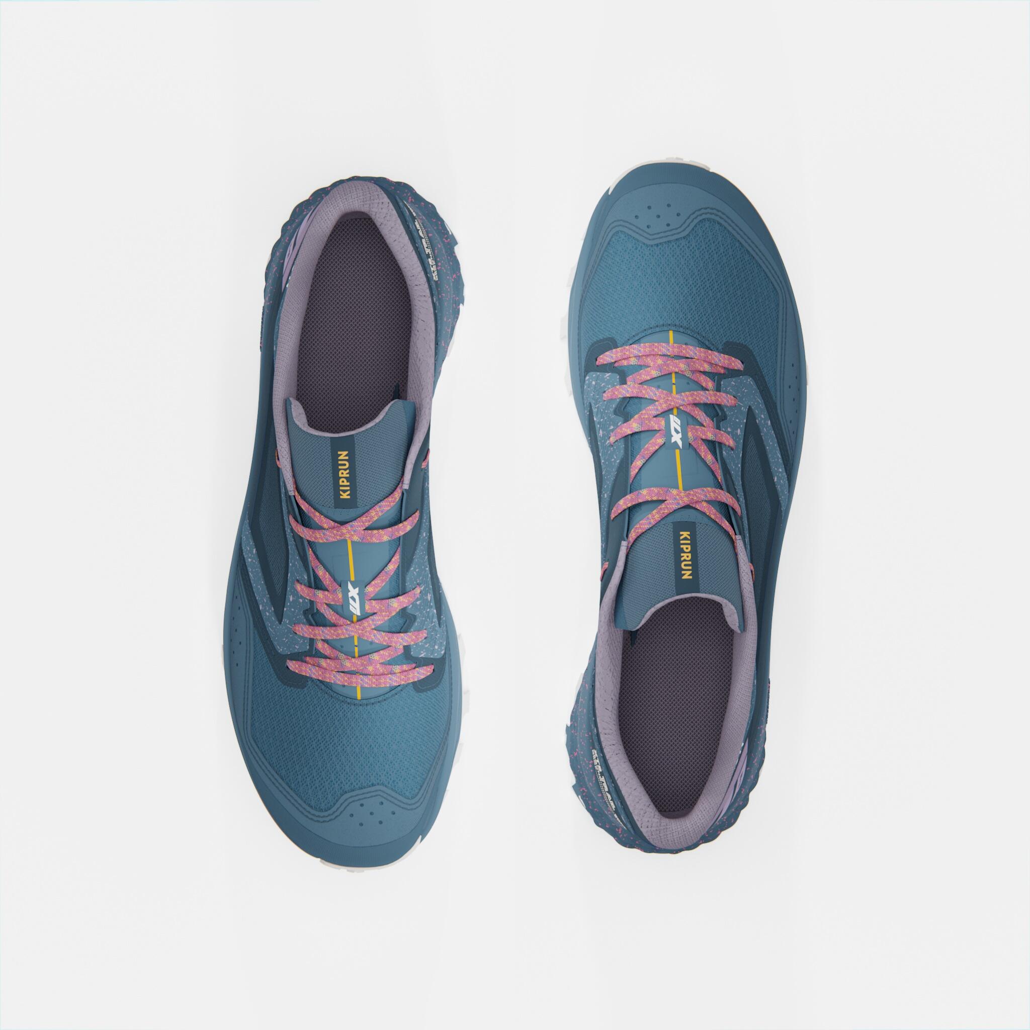 Women's Trail Running Shoes - XT 8 Teal/Pink - KIPRUN