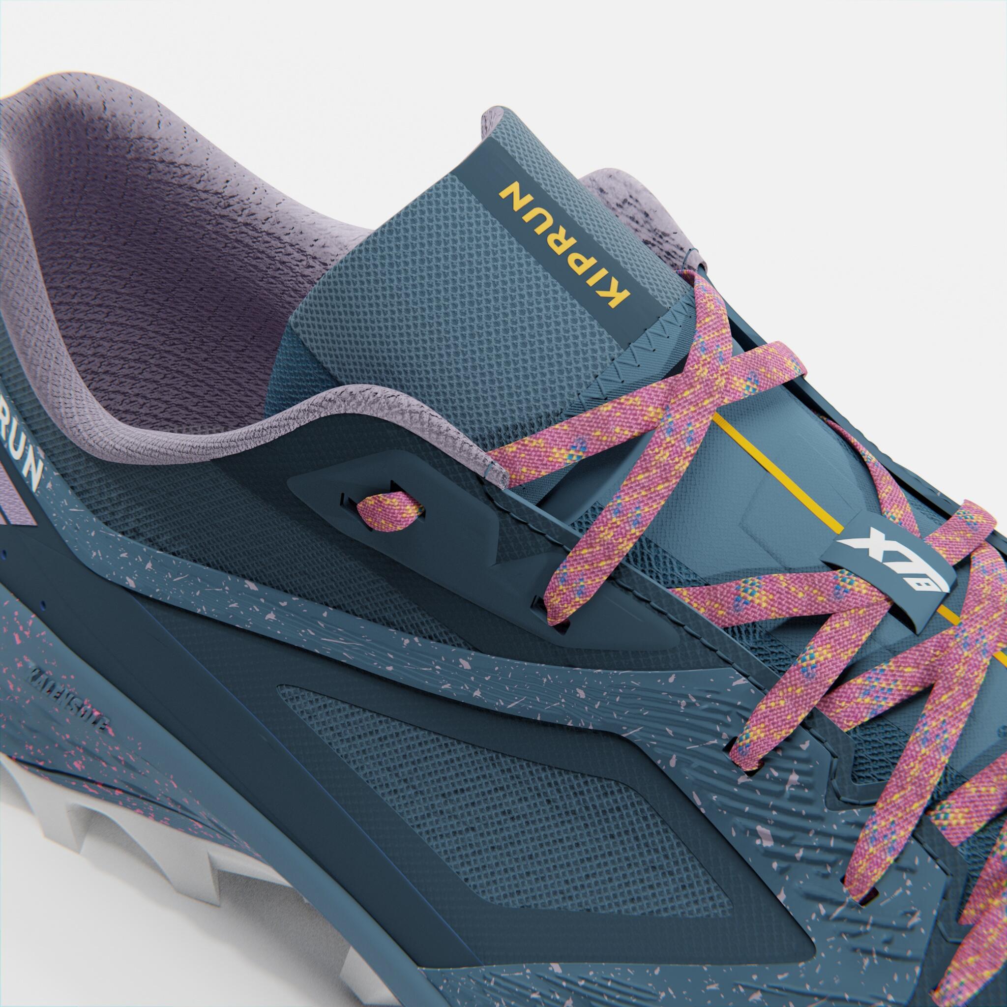 Women's Trail Running Shoes - XT 8 Teal/Pink - KIPRUN