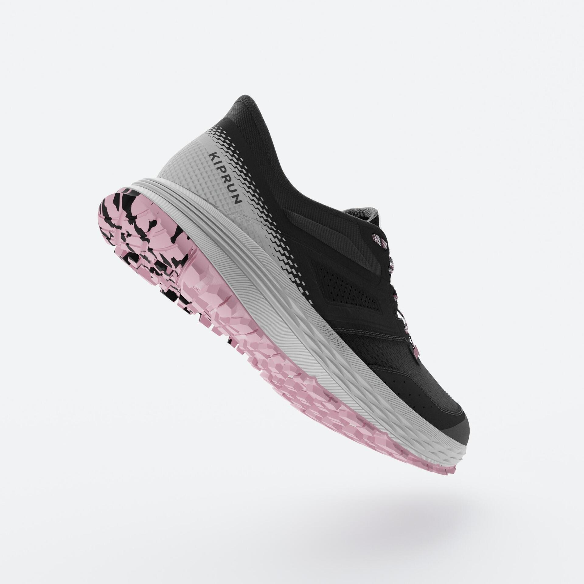 WOMEN's TRAIL RUNNING SHOES TR2 carbon grey button/pink