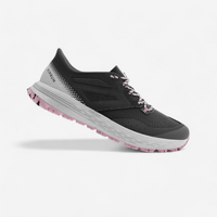 CHAUSSURES TRAIL RUNNING POUR FEMME TR2 gris carbone bouton de rose