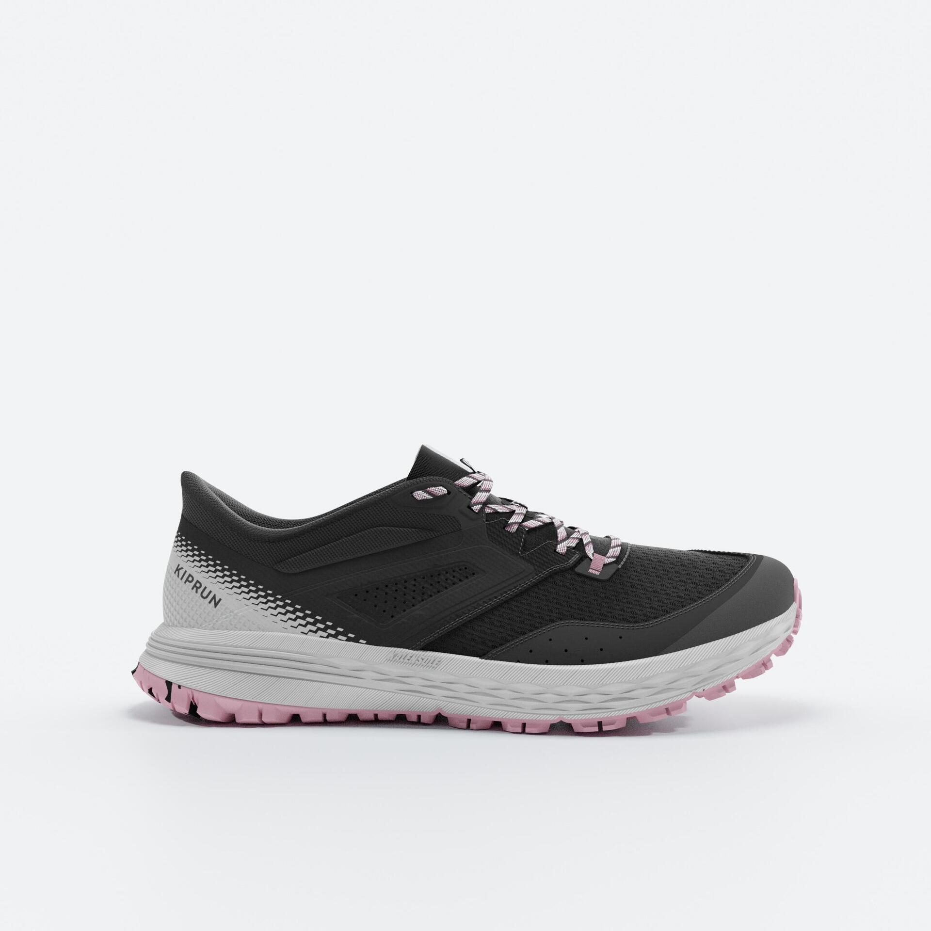 WOMEN's TRAIL RUNNING SHOES TR2 carbon grey button/pink