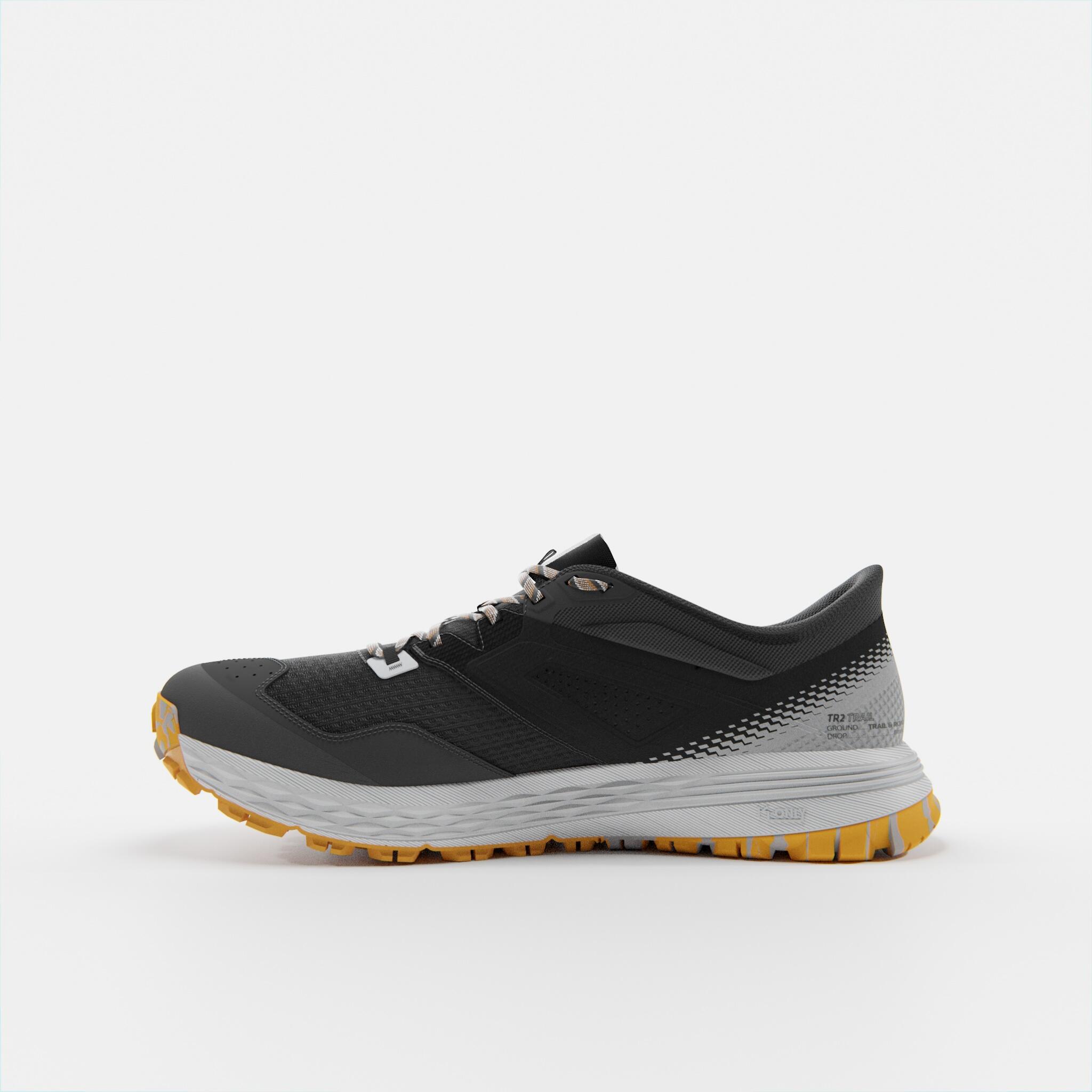 CHAUSSURES TRAIL RUNNING POUR HOMME TR2 GRIS BLEU Decathlon