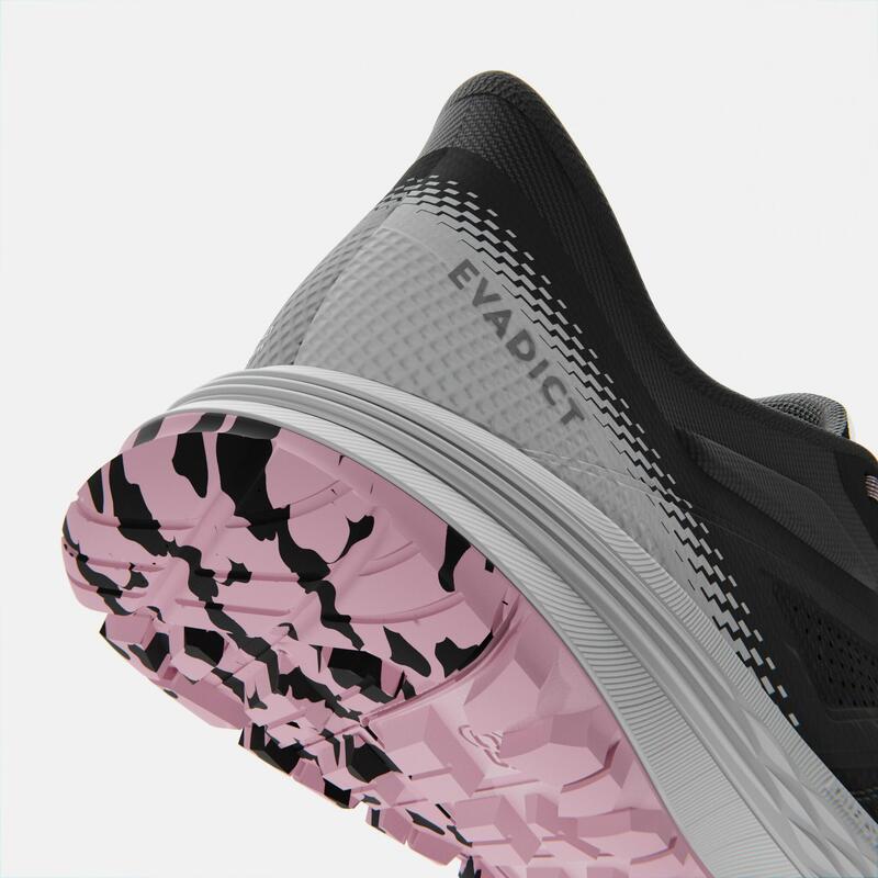 Trailschoenen voor dames TR2 carbongrijs/roze
