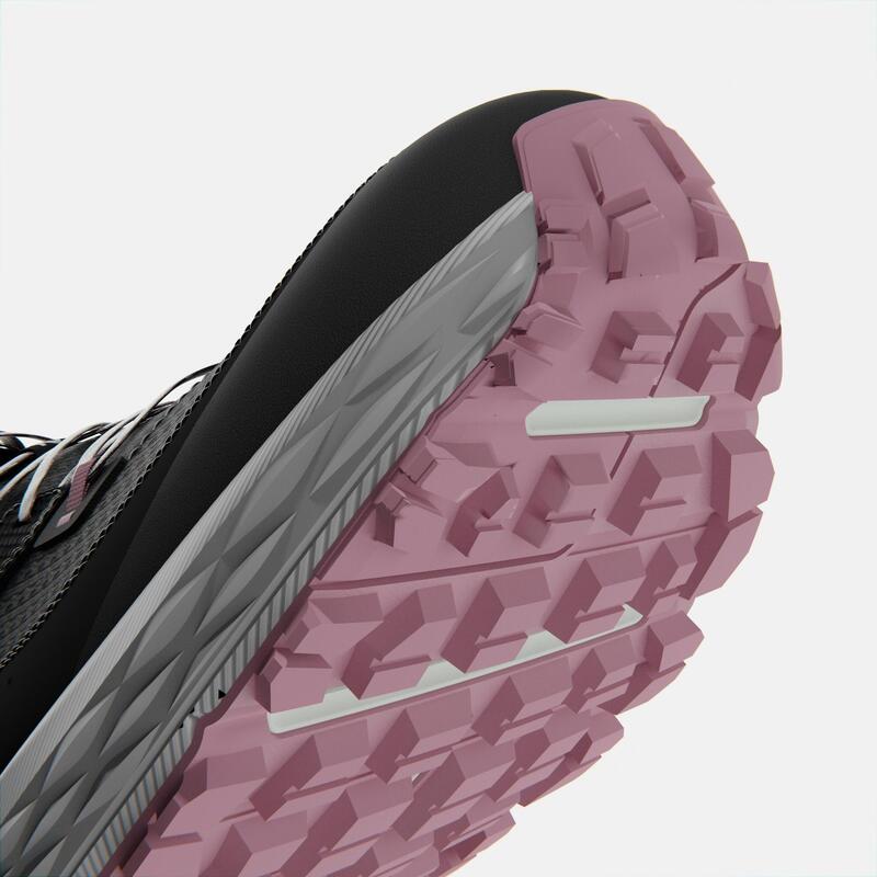 女款越野跑鞋 TR2－碳灰色／粉色