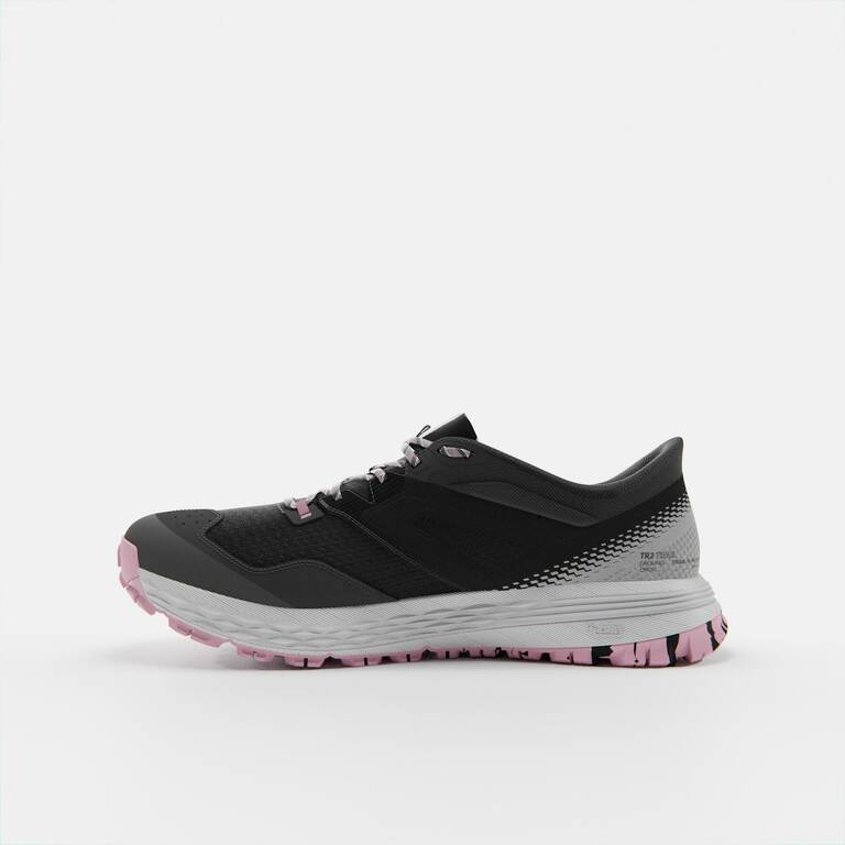 WOMEN's TRAIL RUNNING SHOES TR2 - carbon grey button/pink