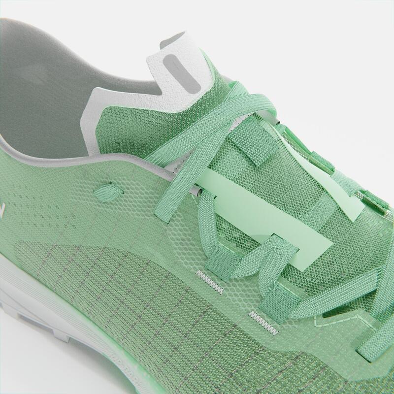 Trailschoenen voor wedstrijden dames Race light lichtgroen