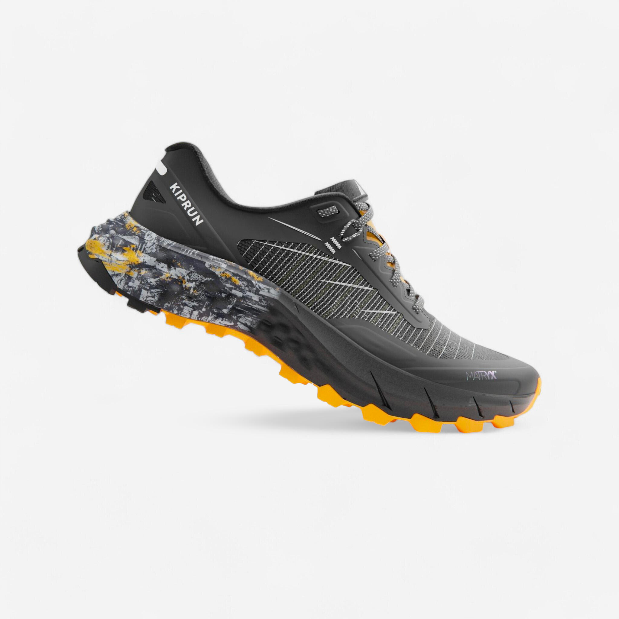 chaussures de trail running pour homme evadict mt cushion 2 noir mangue - evadict