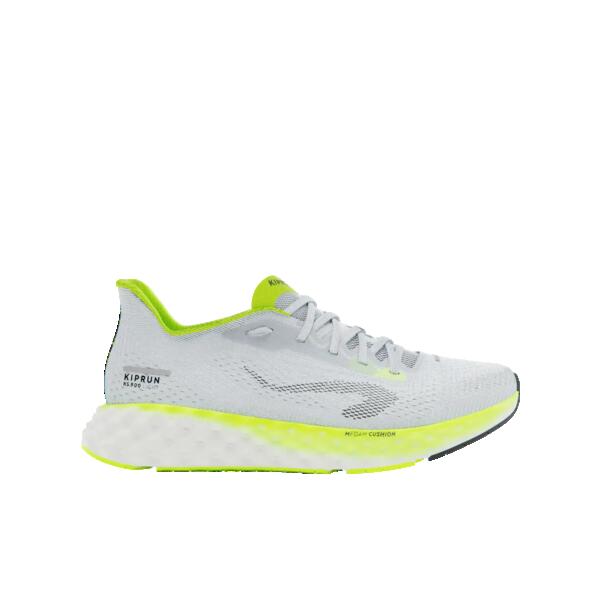 KIPRUN Zapatillas running Hombre - KIPRUN KS900 Light gris amarillo