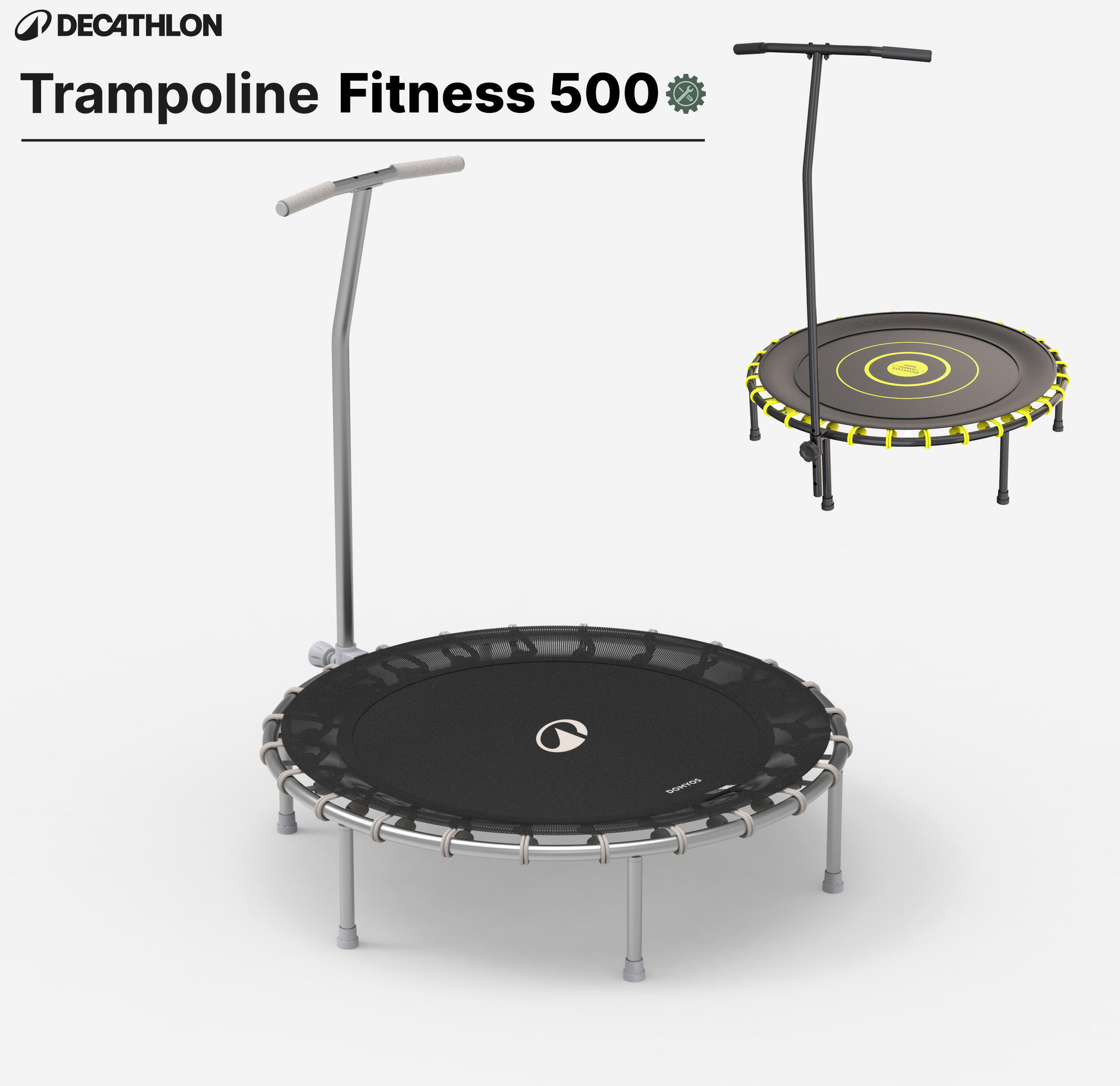 Trampoline  Fit 5!00 Fitness Cardio Training Decathlon Domyos notice reparation entretien