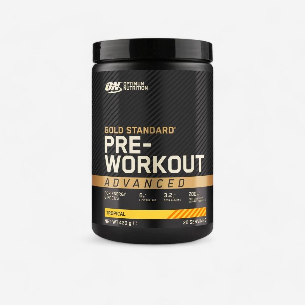 Milteliai „Gold Standard Pre-Workout“, 420 g, tropinio skonio