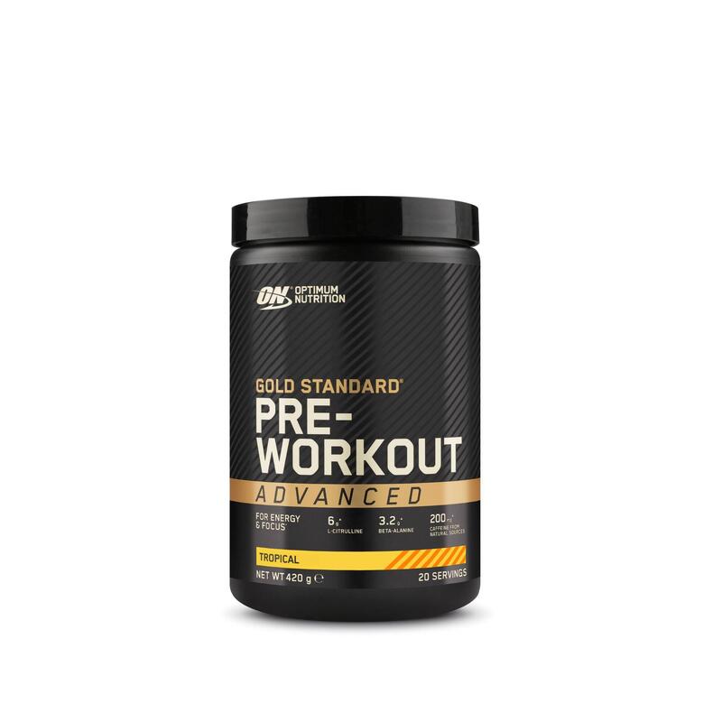 Výživový doplněk Pre Workout Gold Standard 420 g | tropické ovoce