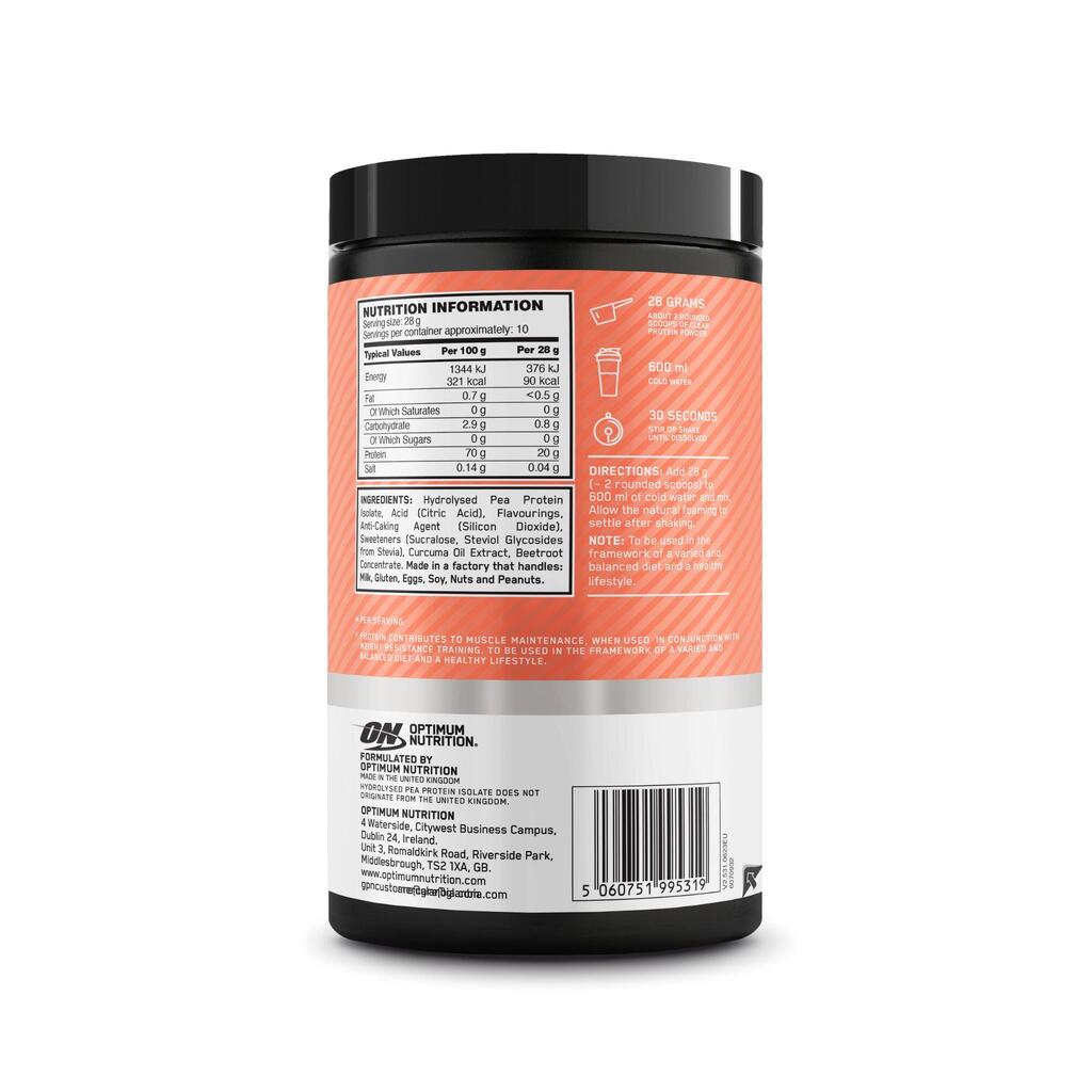 Clear Protein 100 % pflanzliches Proteinisolat Pfirsich 280 g Optimum Nutrition