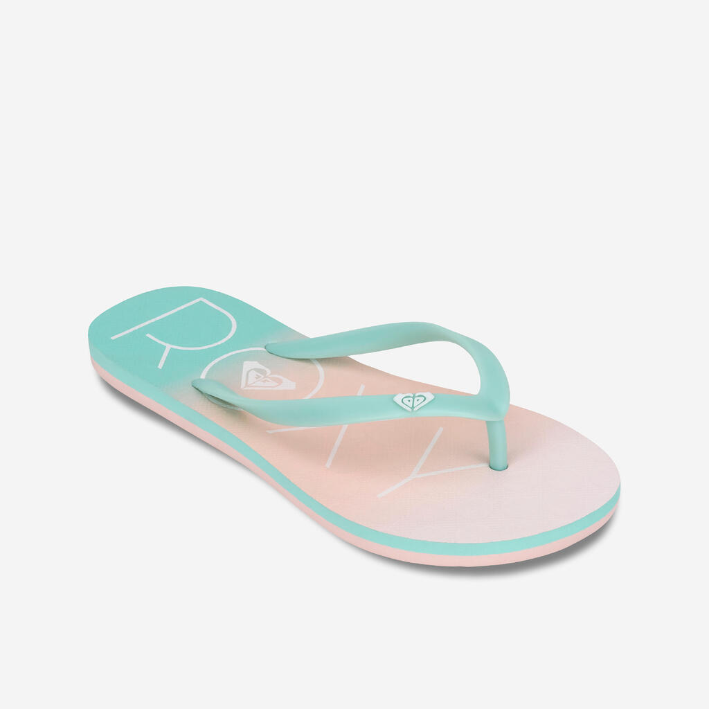 Women's flip-flops - To the sea gradient turquoise