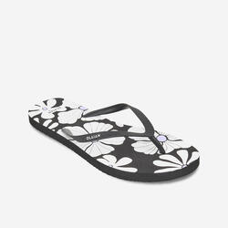 Chanclas playa Mujer dedo Negro Blanco