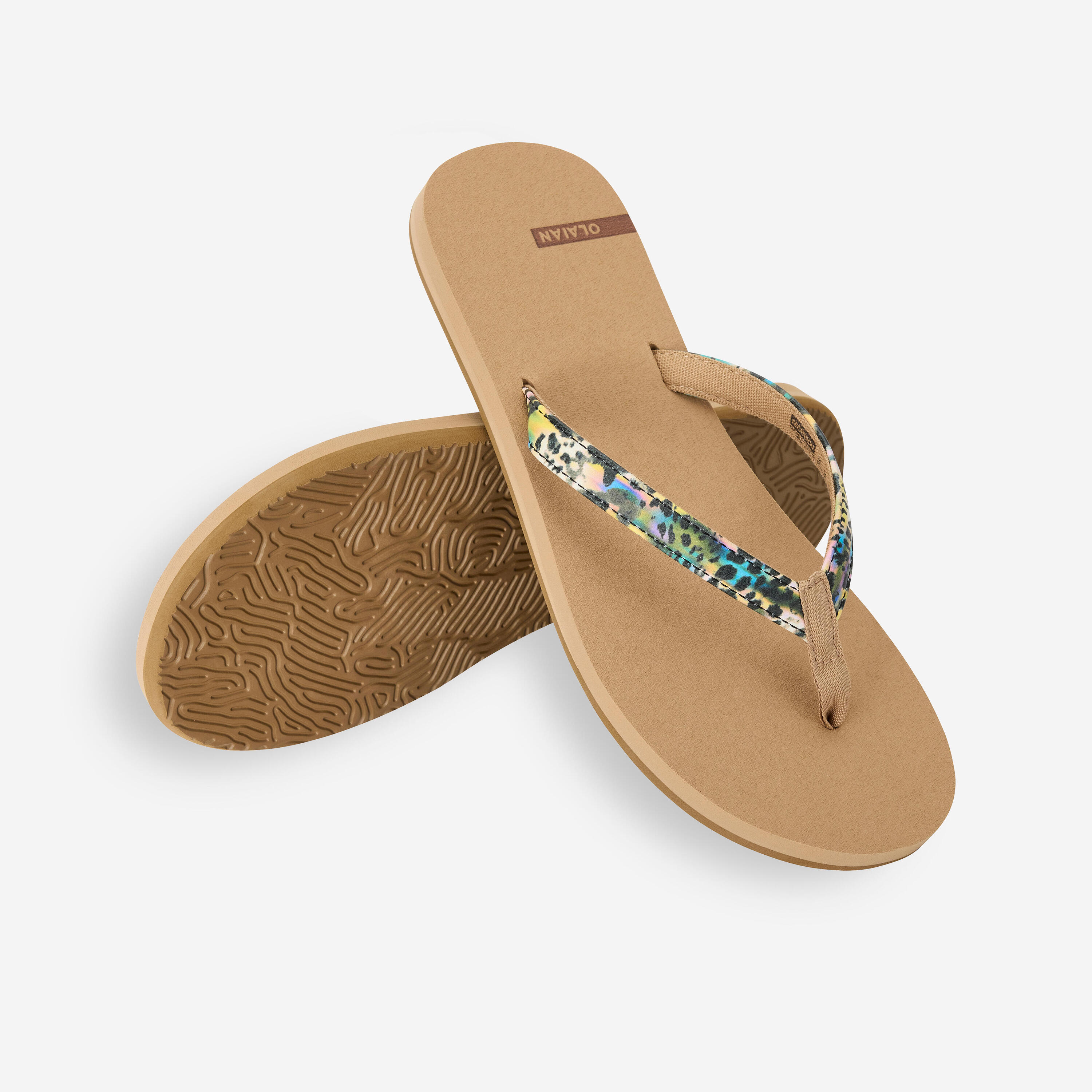 Women's flip-flops - 550 Lea brown 4/5