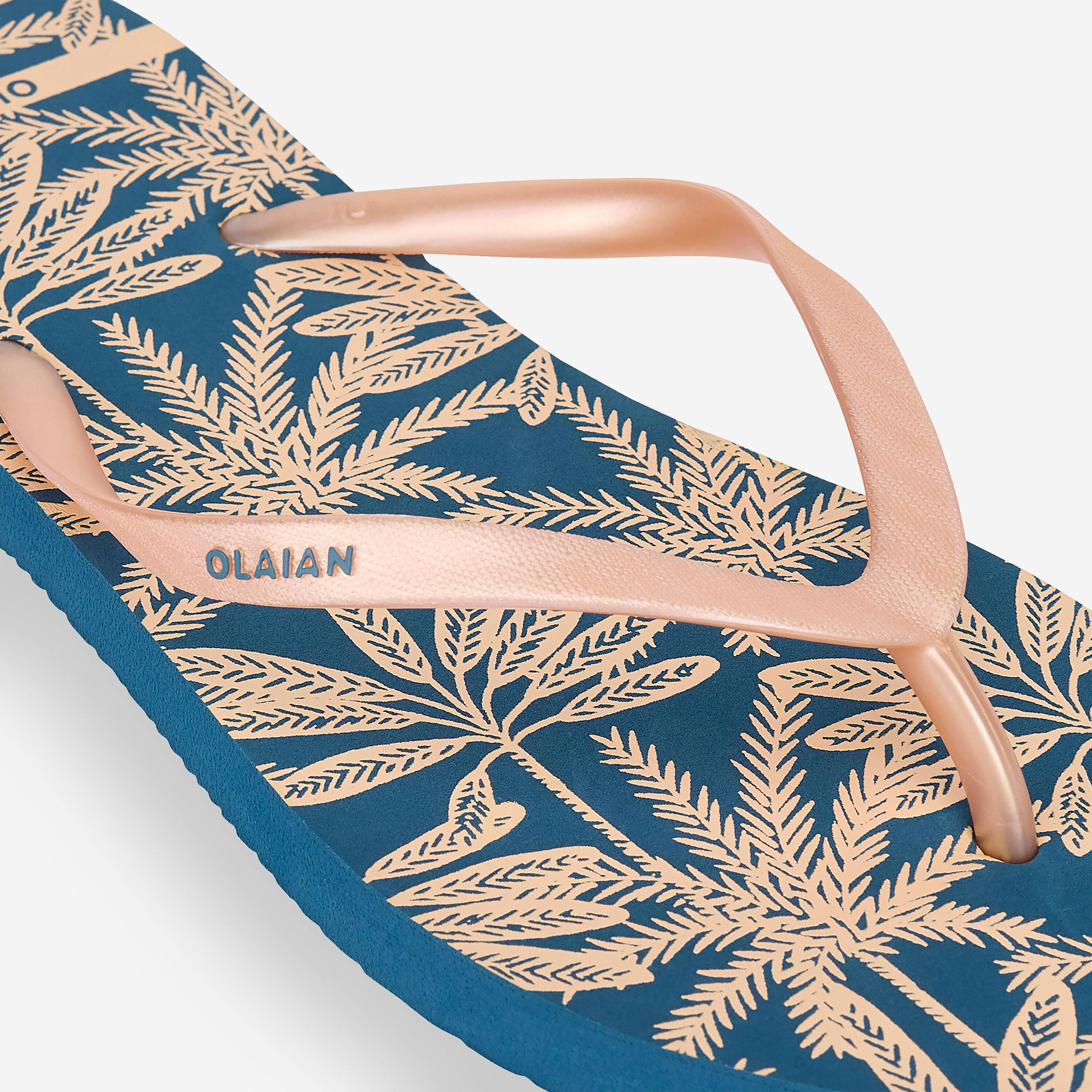 Women's flip-flops - 120 Lino blue pink -  5