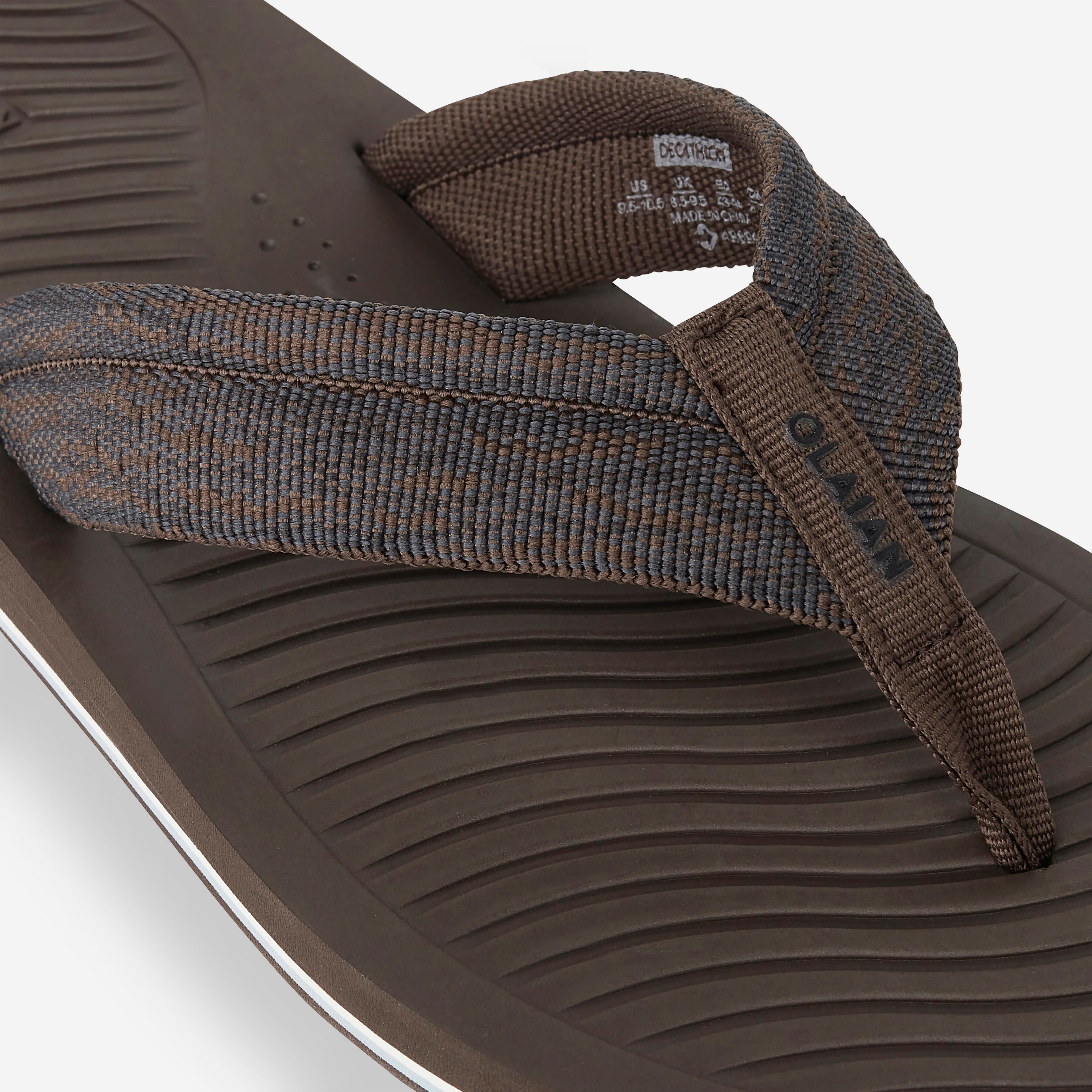 Men's flip-flops - 550 grey brown