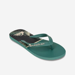 Teenslippers voor heren Tropical glitch kaki