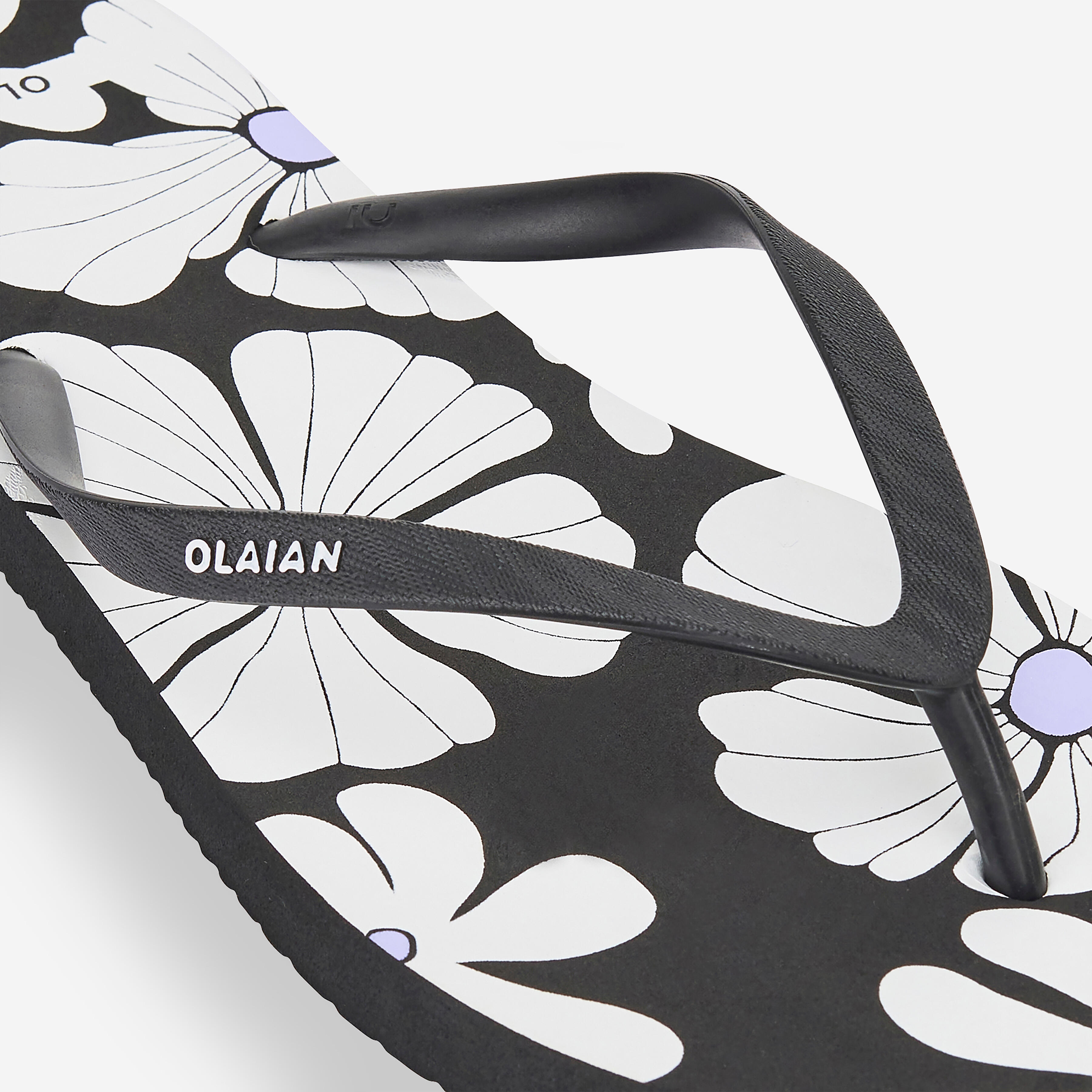 Women’s flip-flops - 120 Lila black white